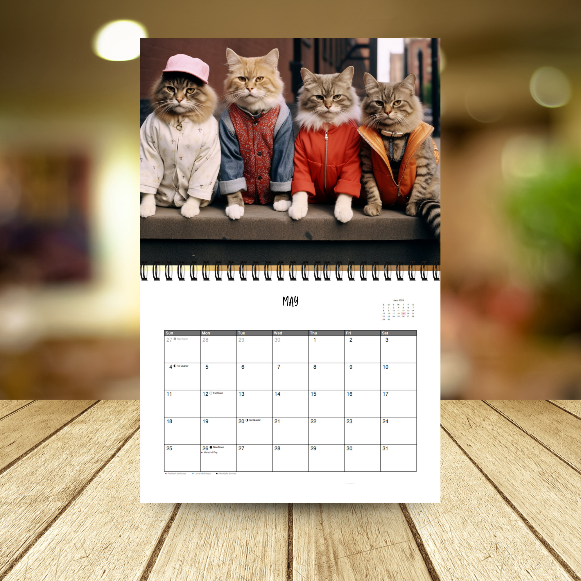 🐱2025 Stylish Cats Calendar-Gift For Cat Lover