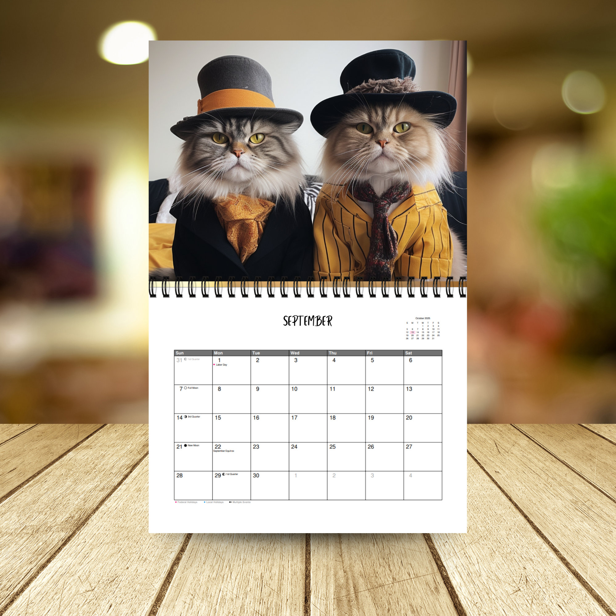 🐱2025 Stylish Cats Calendar-Gift For Cat Lover