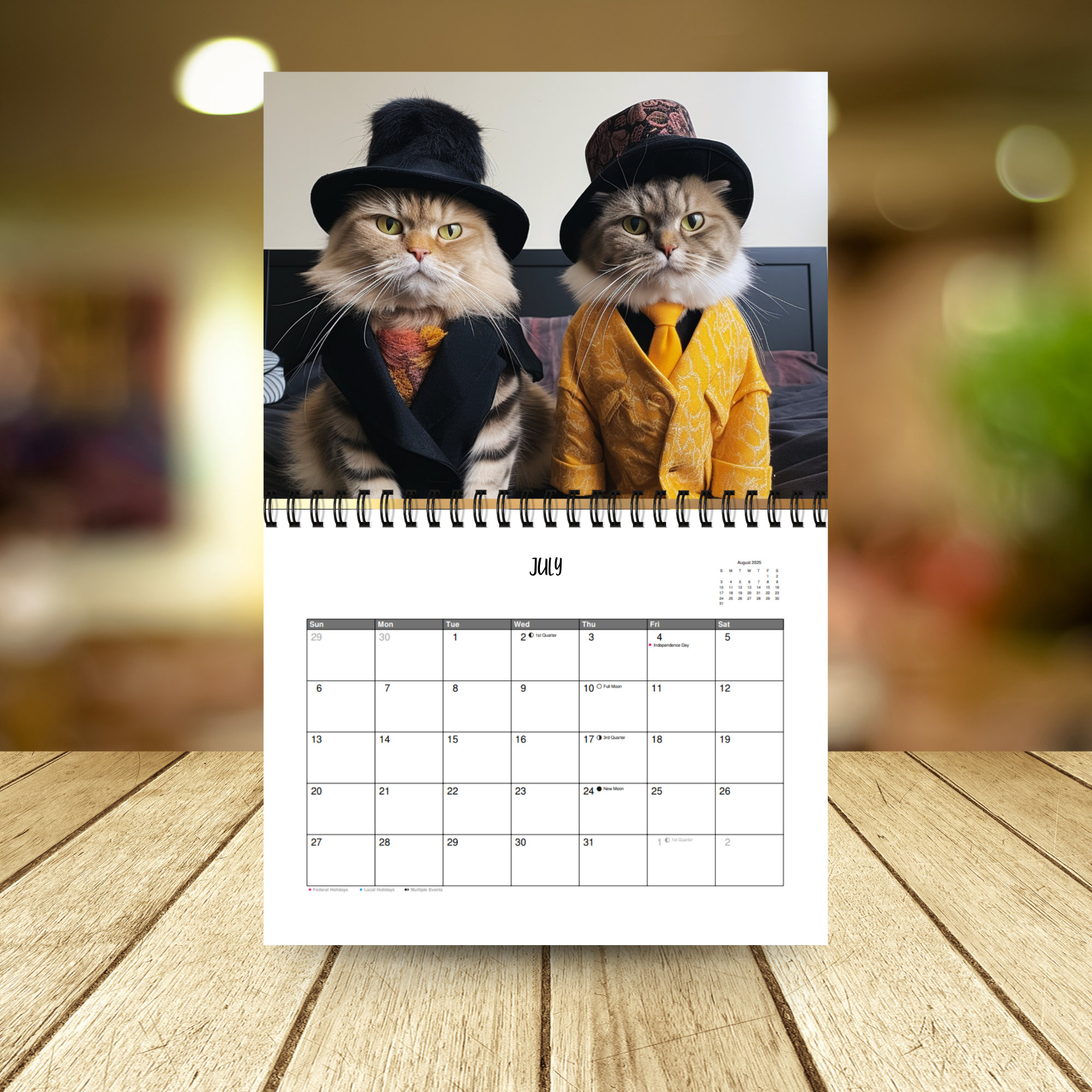 🐱2025 Stylish Cats Calendar-Gift For Cat Lover
