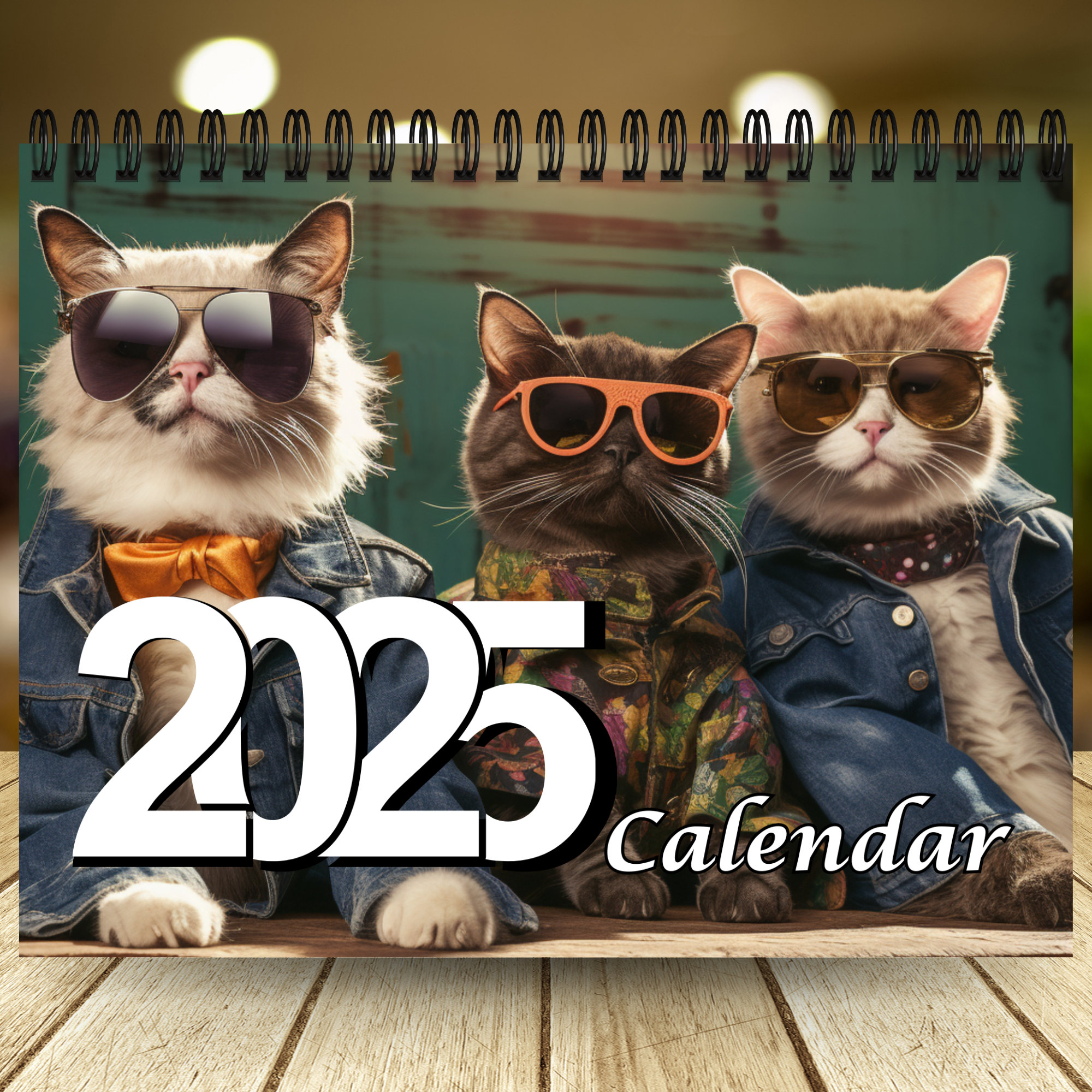 🐱2025 Stylish Cats Calendar-Gift For Cat Lover