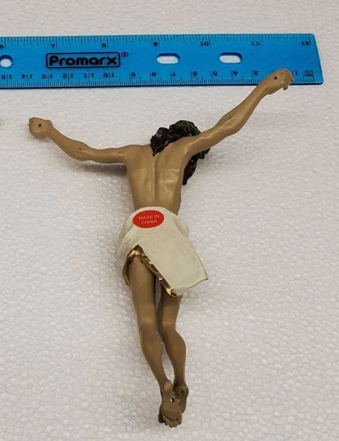 Funny Bungee Jumping Jesus with Wooden Cross