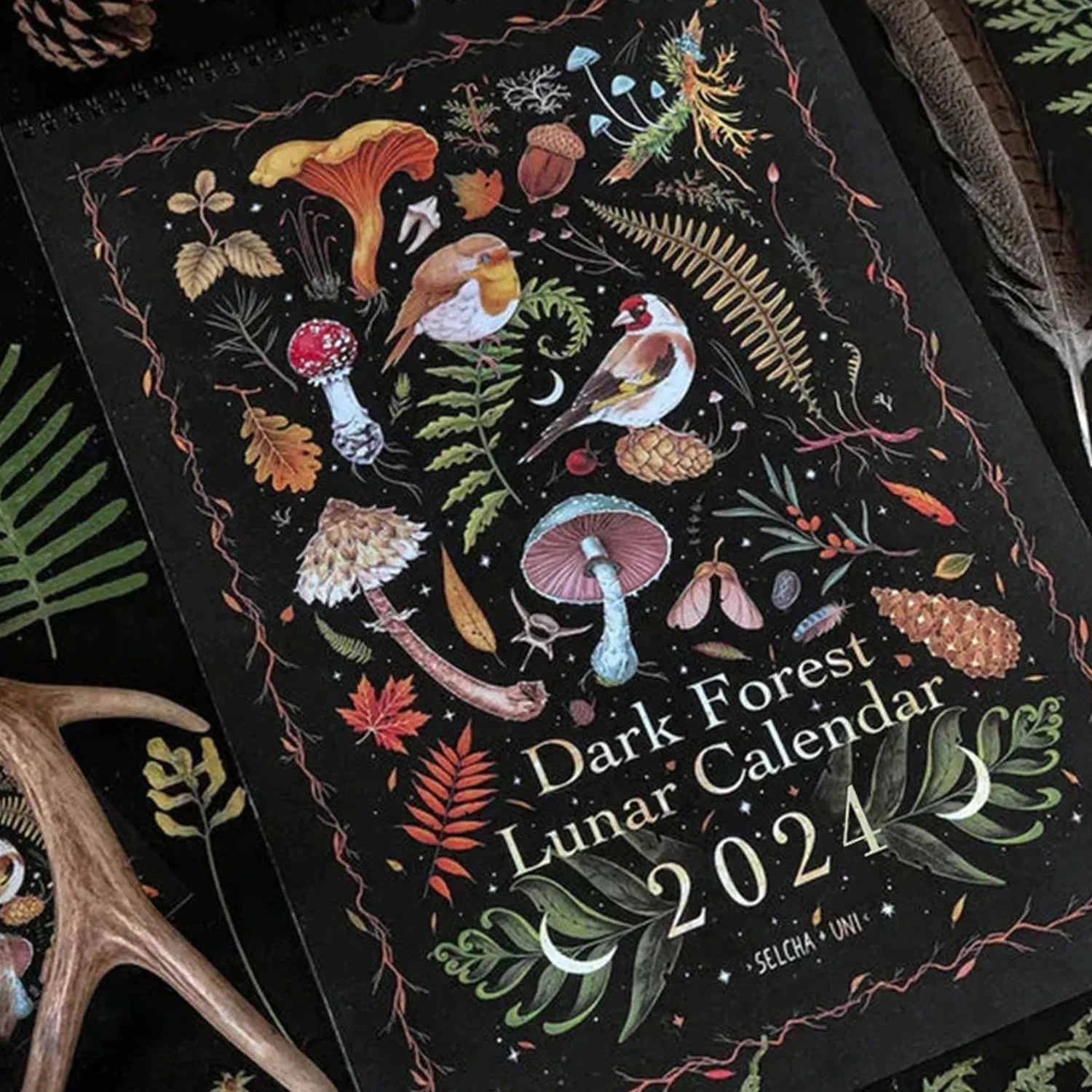 🎁HOT SALE-40% OFF🔥2024 DARK FOREST LUNAR CALENDAR
