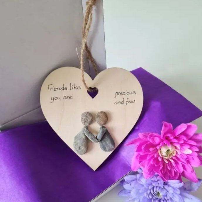 Wooden Heart Thank You Gift