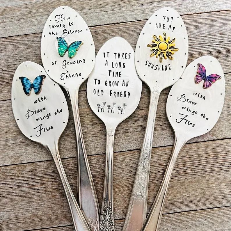 Spoon Shaped Plant Marker Gift