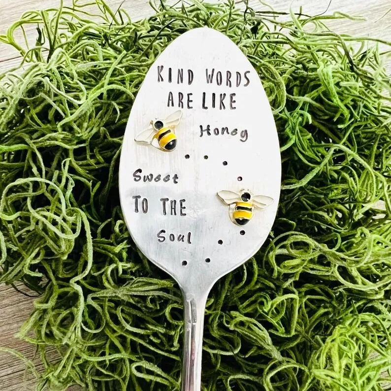 Spoon Shaped Plant Marker Gift