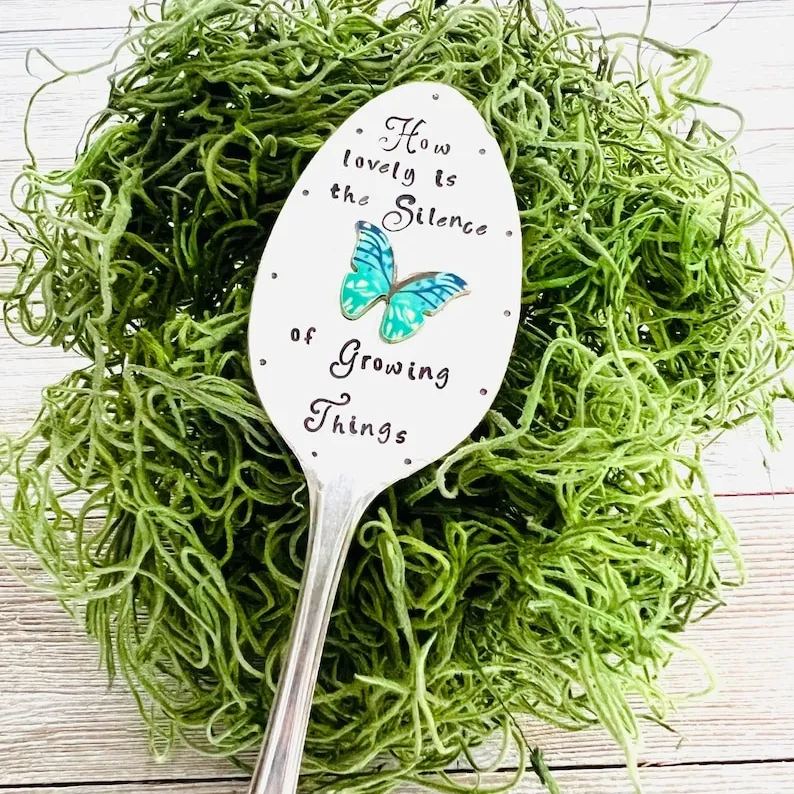 Spoon Shaped Plant Marker Gift