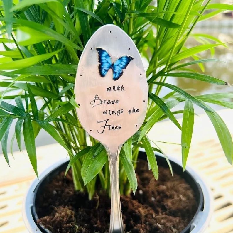 Spoon Shaped Plant Marker Gift