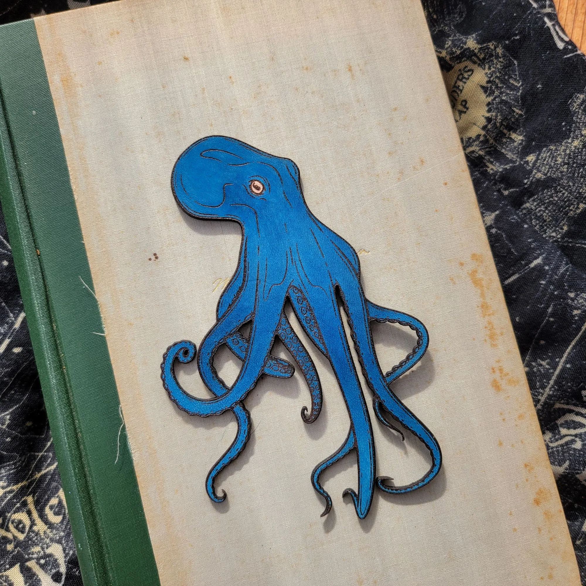 Leather Octopus Bookmark