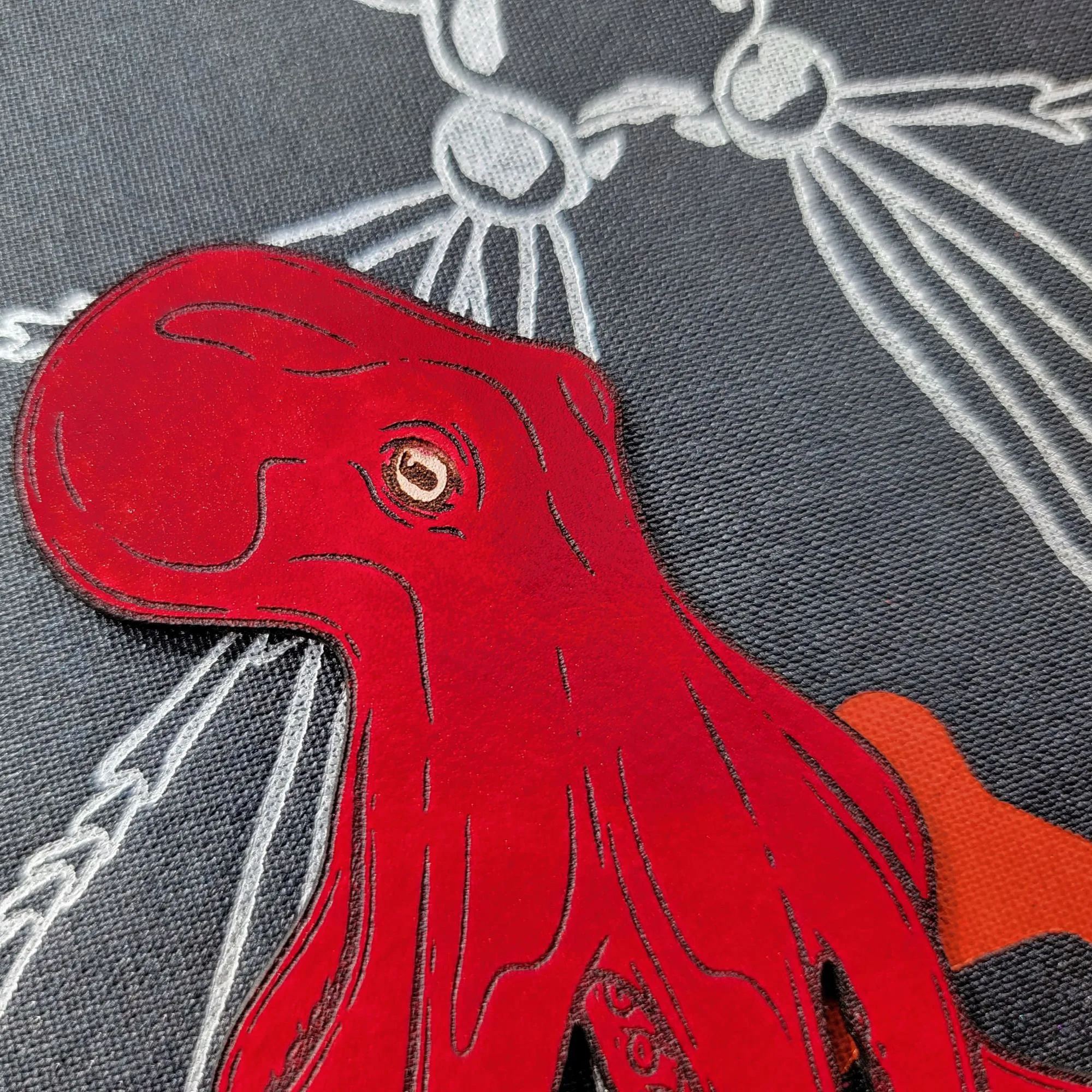 Leather Octopus Bookmark