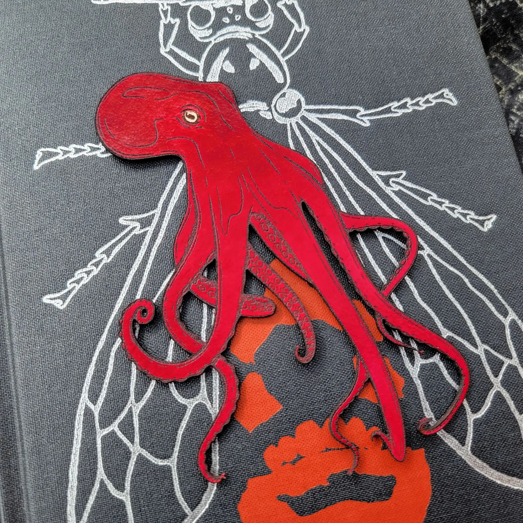 Leather Octopus Bookmark