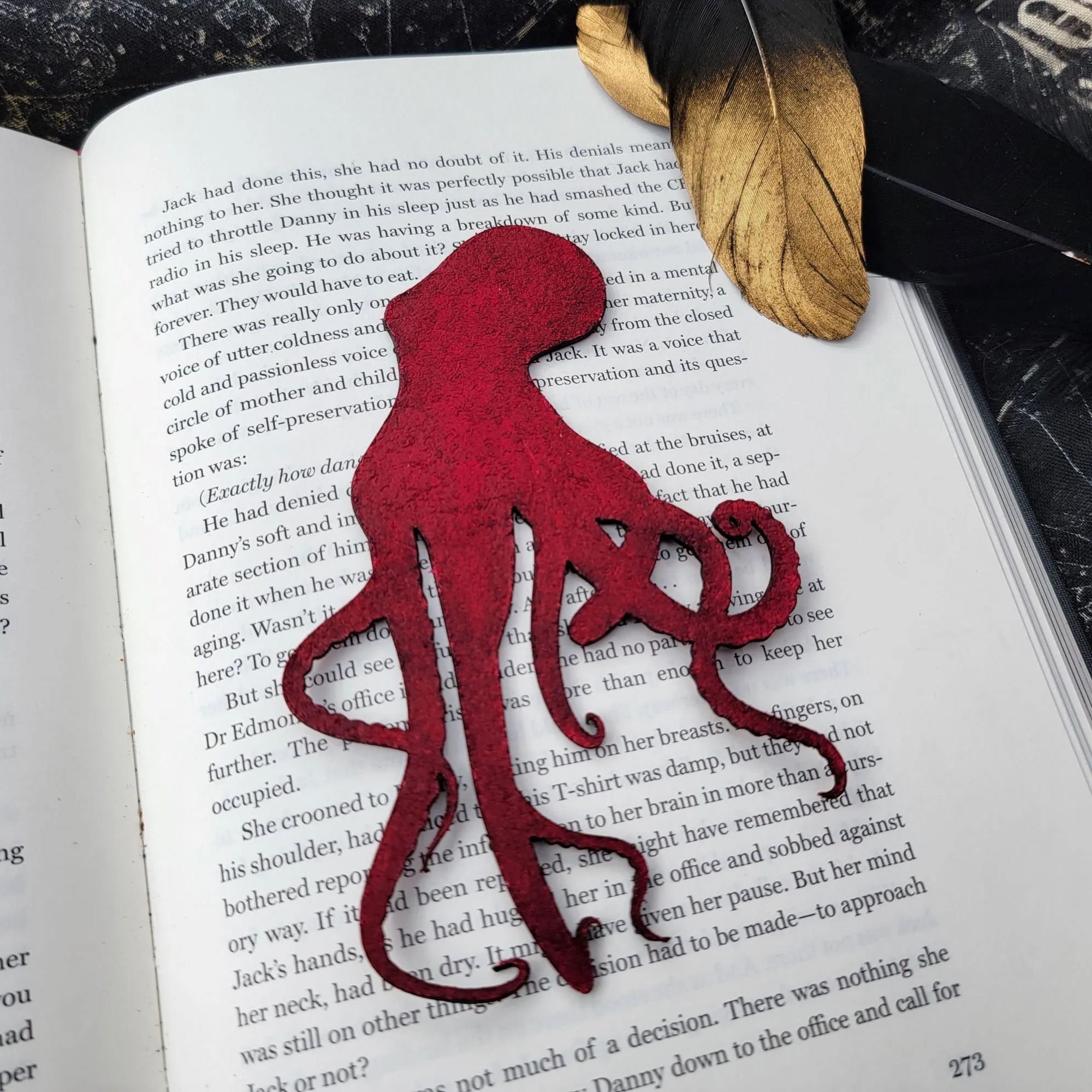 Leather Octopus Bookmark