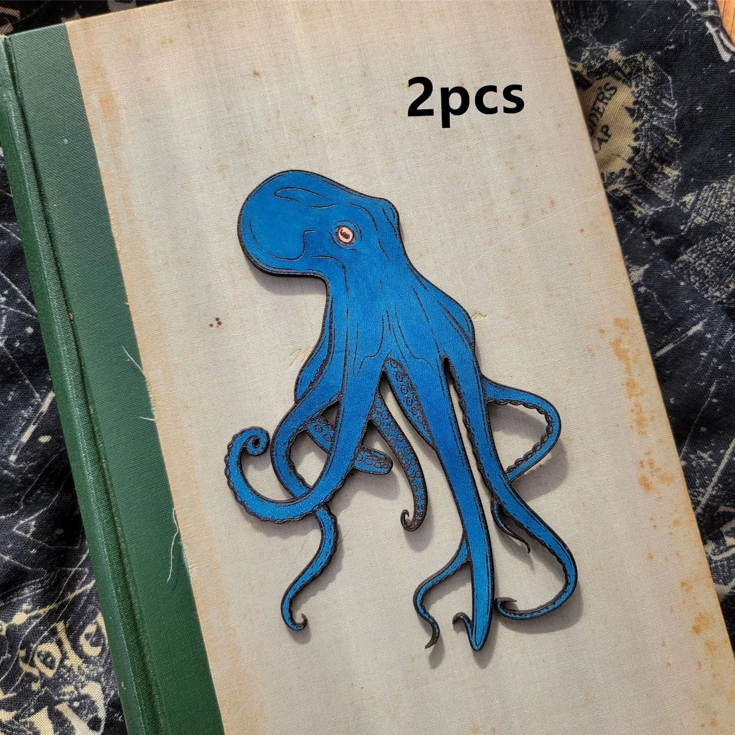Leather Octopus Bookmark