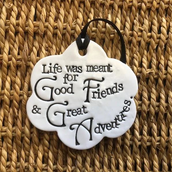 Best Christmas Gift -Clay Flower Friendship Ornaments