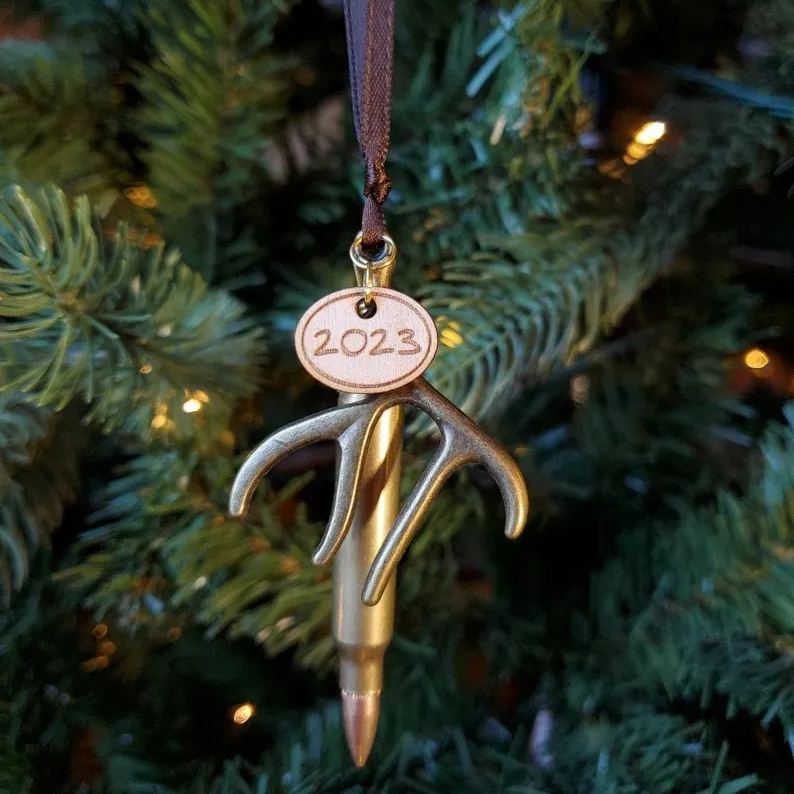 Christmas Tree Antler 2023 Ornament