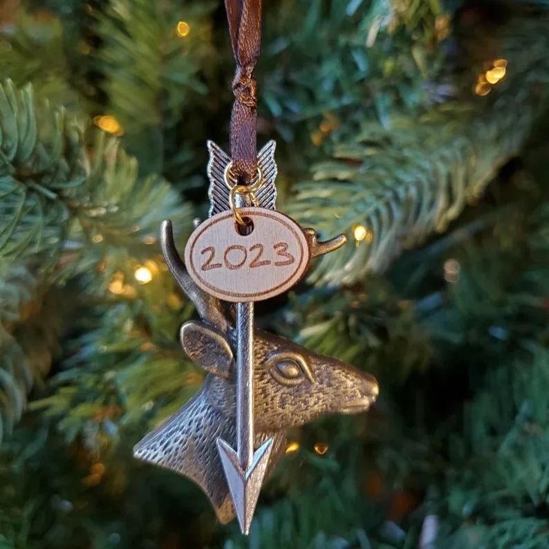 Christmas Tree Antler 2023 Ornament
