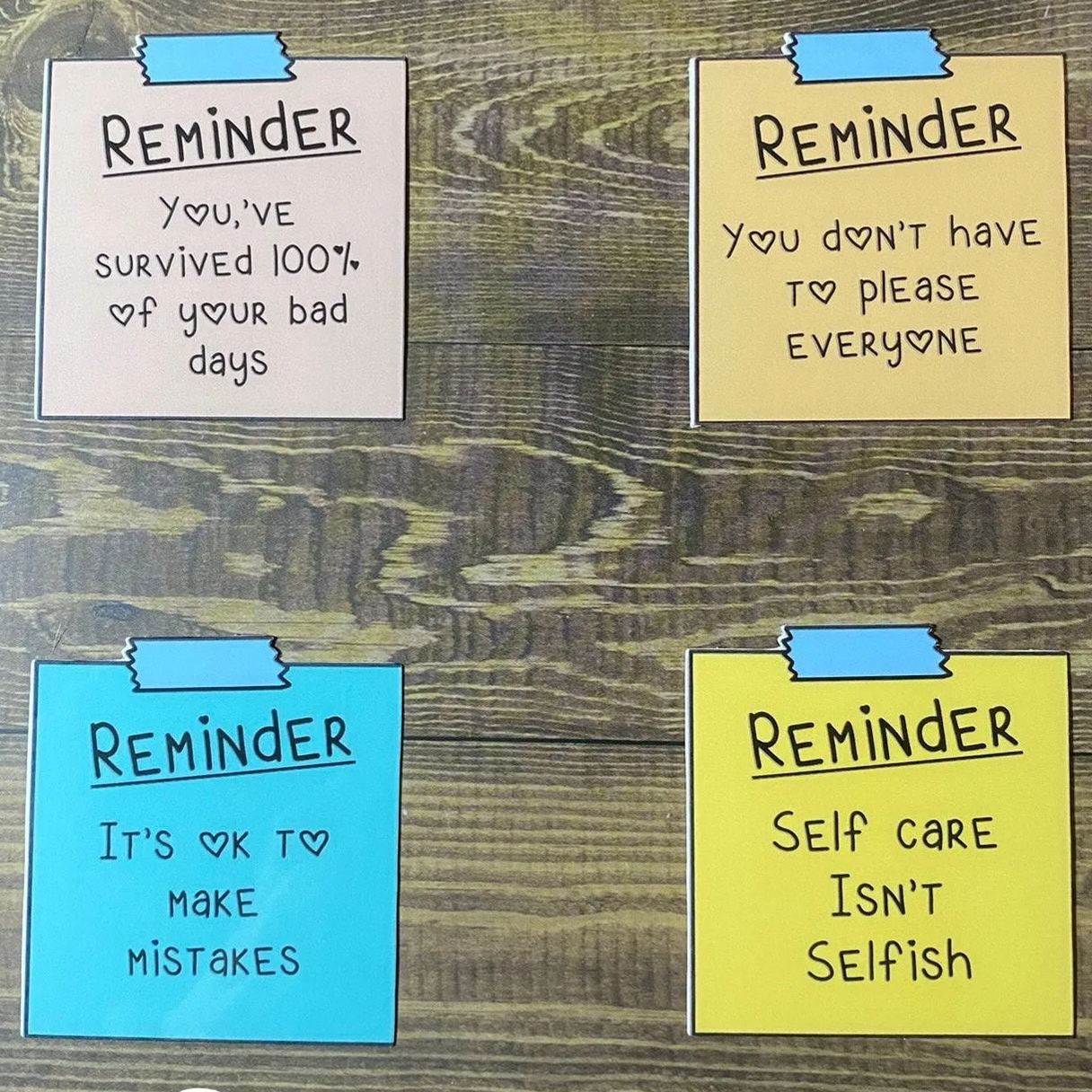 Mental Health Sticky Note Stickers