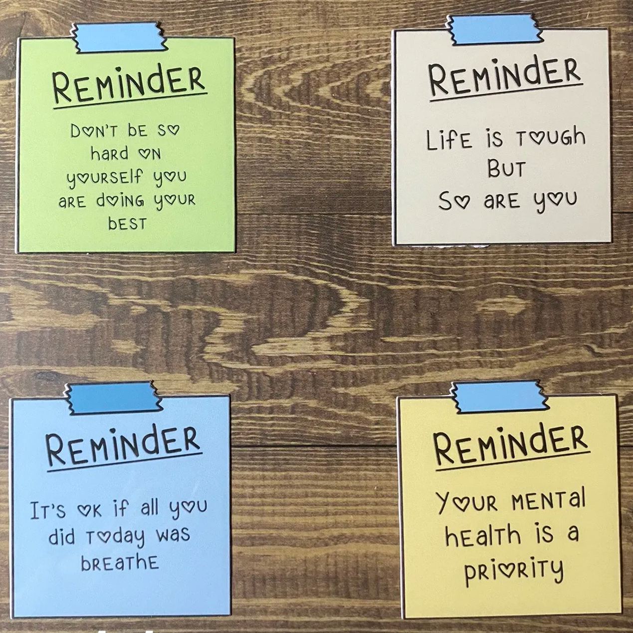Mental Health Sticky Note Stickers
