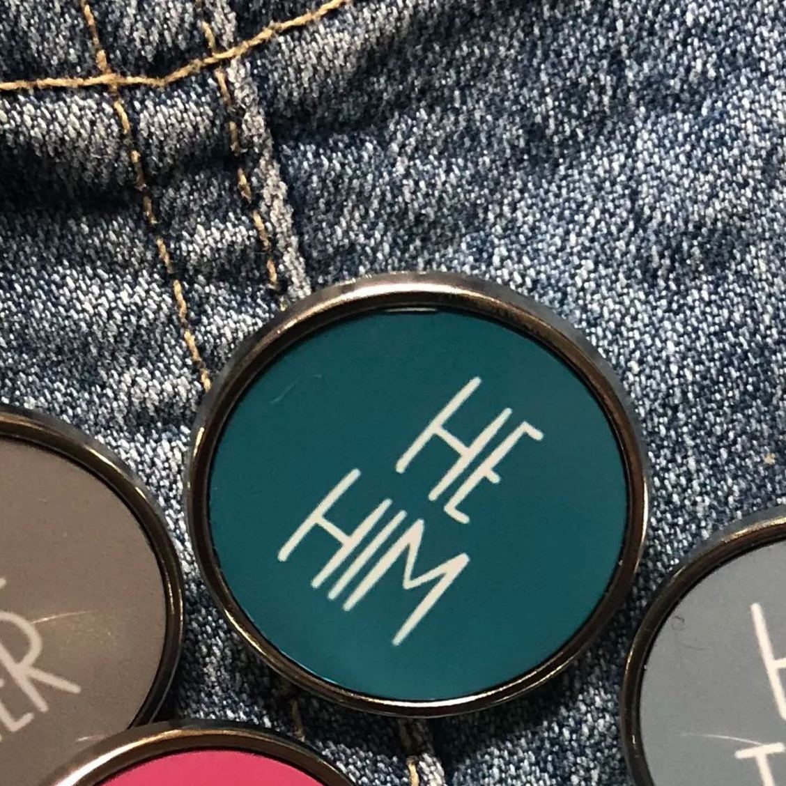 Pronoun Badge Pronoun Pin