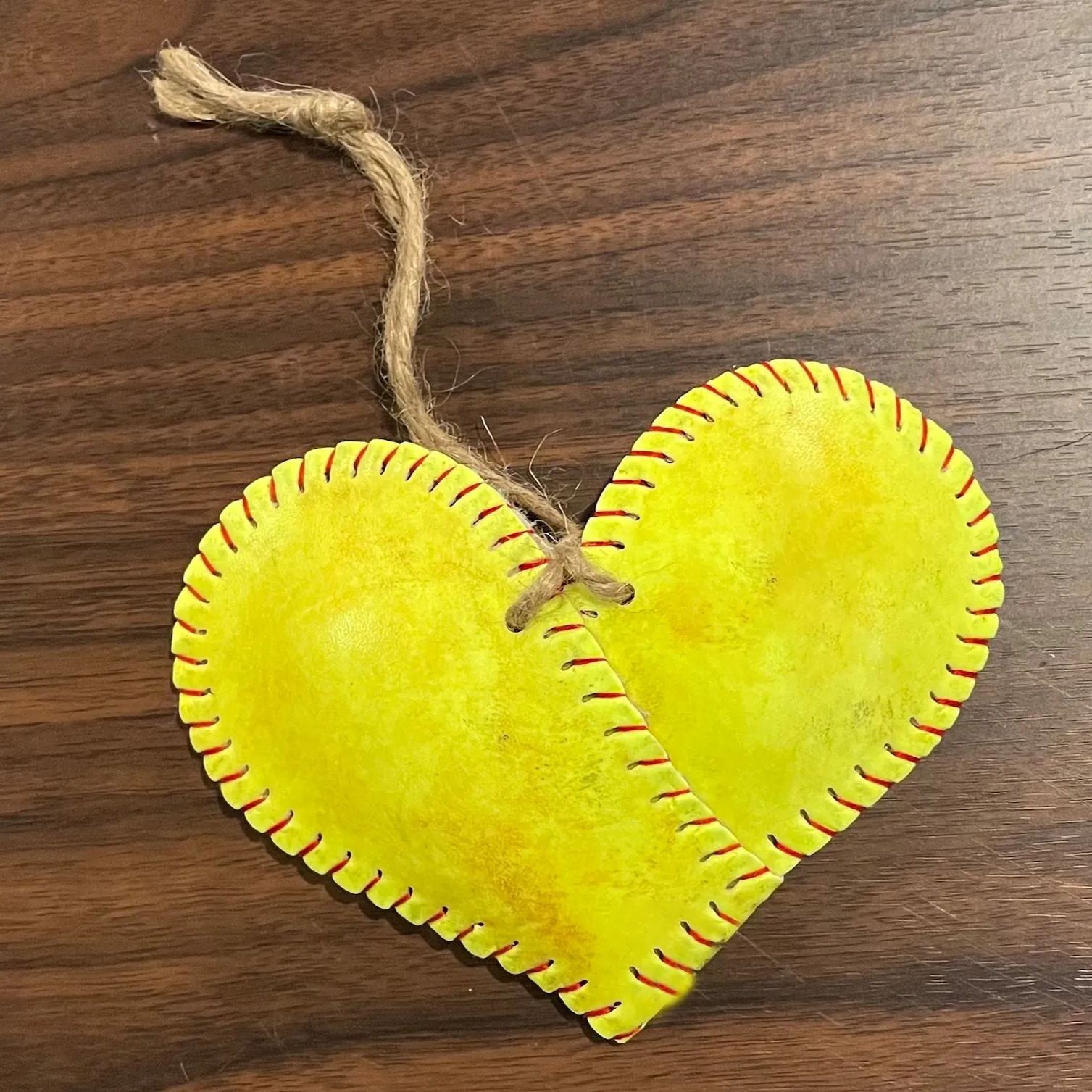 Vintage Baseball Heart