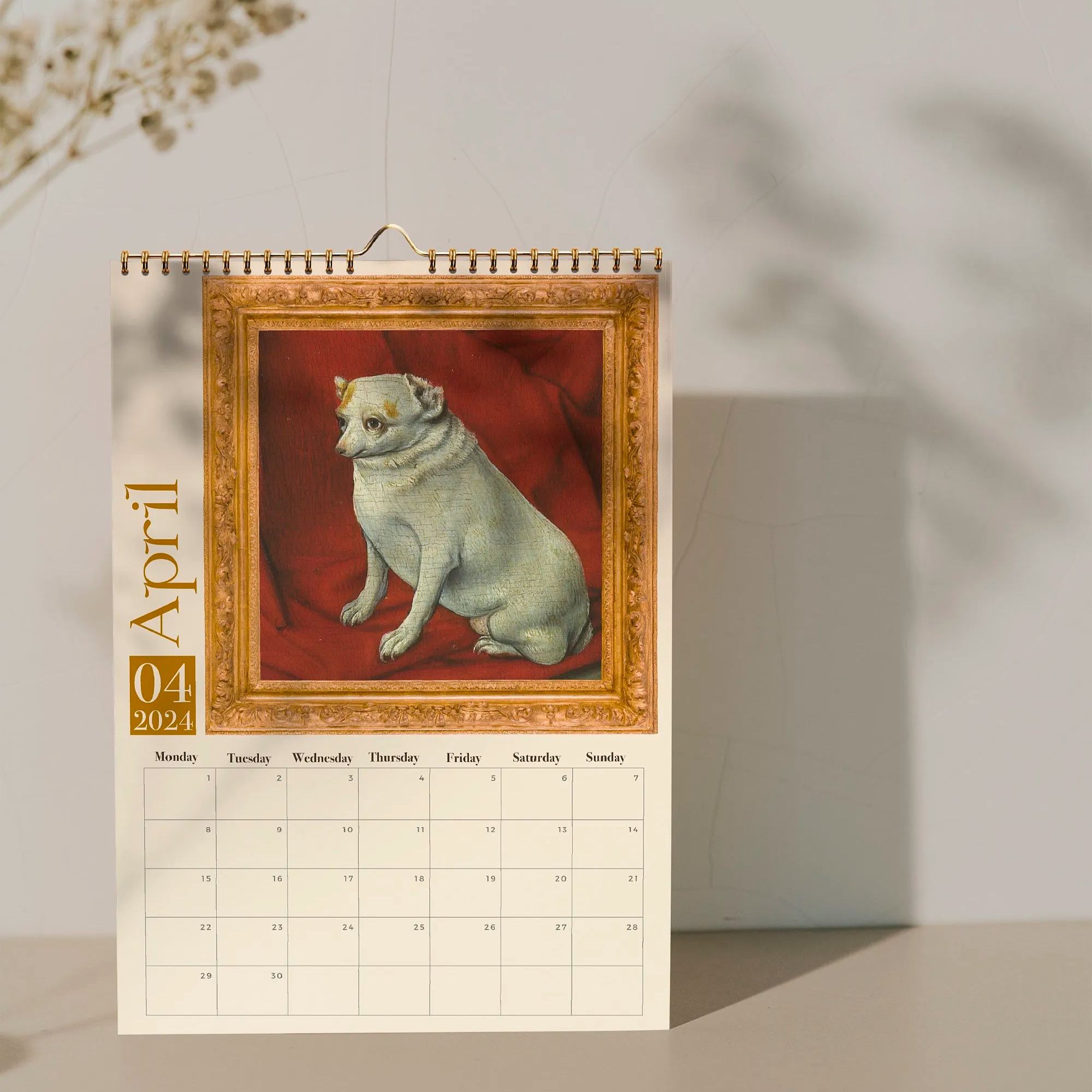 Weird Renaissance Dogs 2024 Wall Calendar