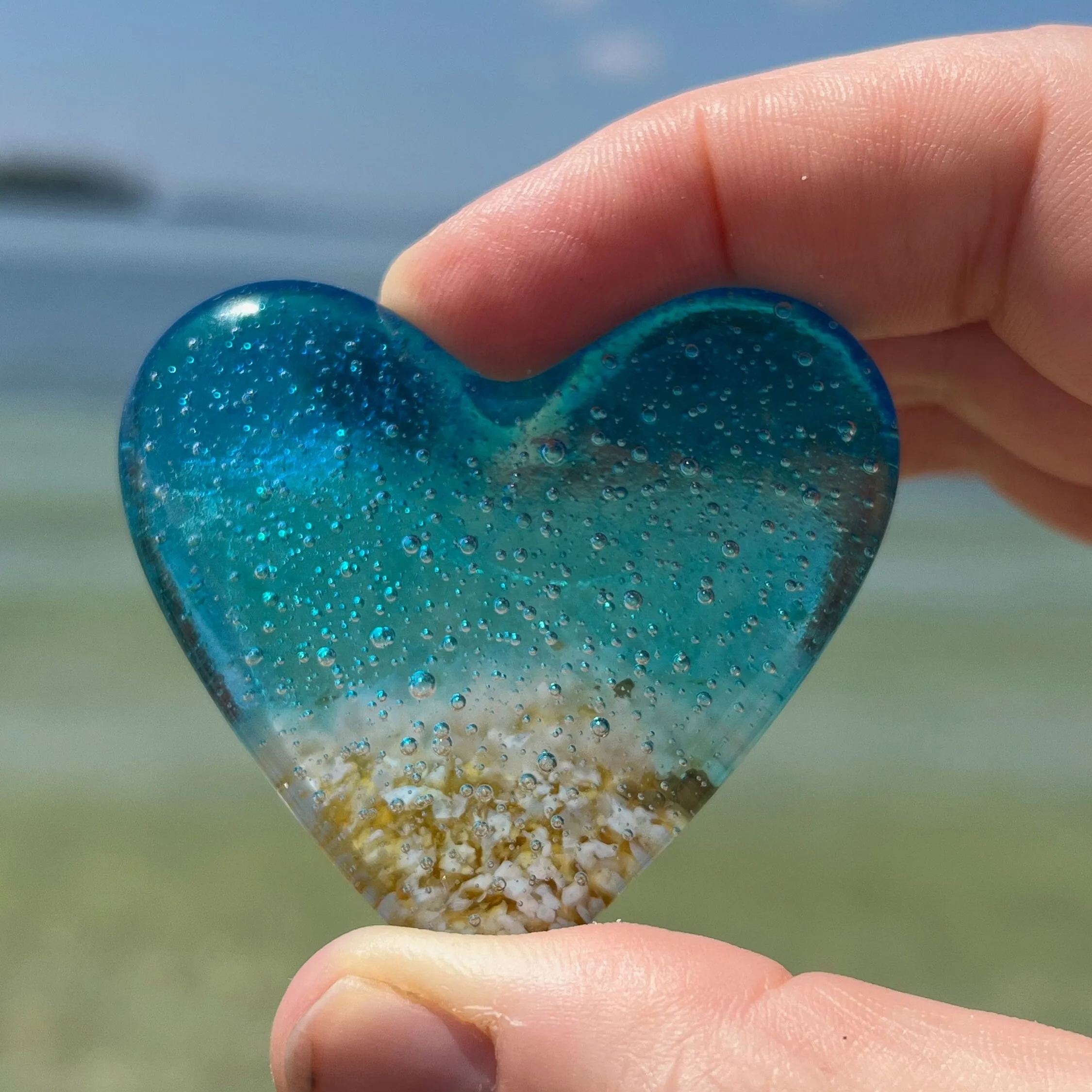 Turquoise Beach Heart