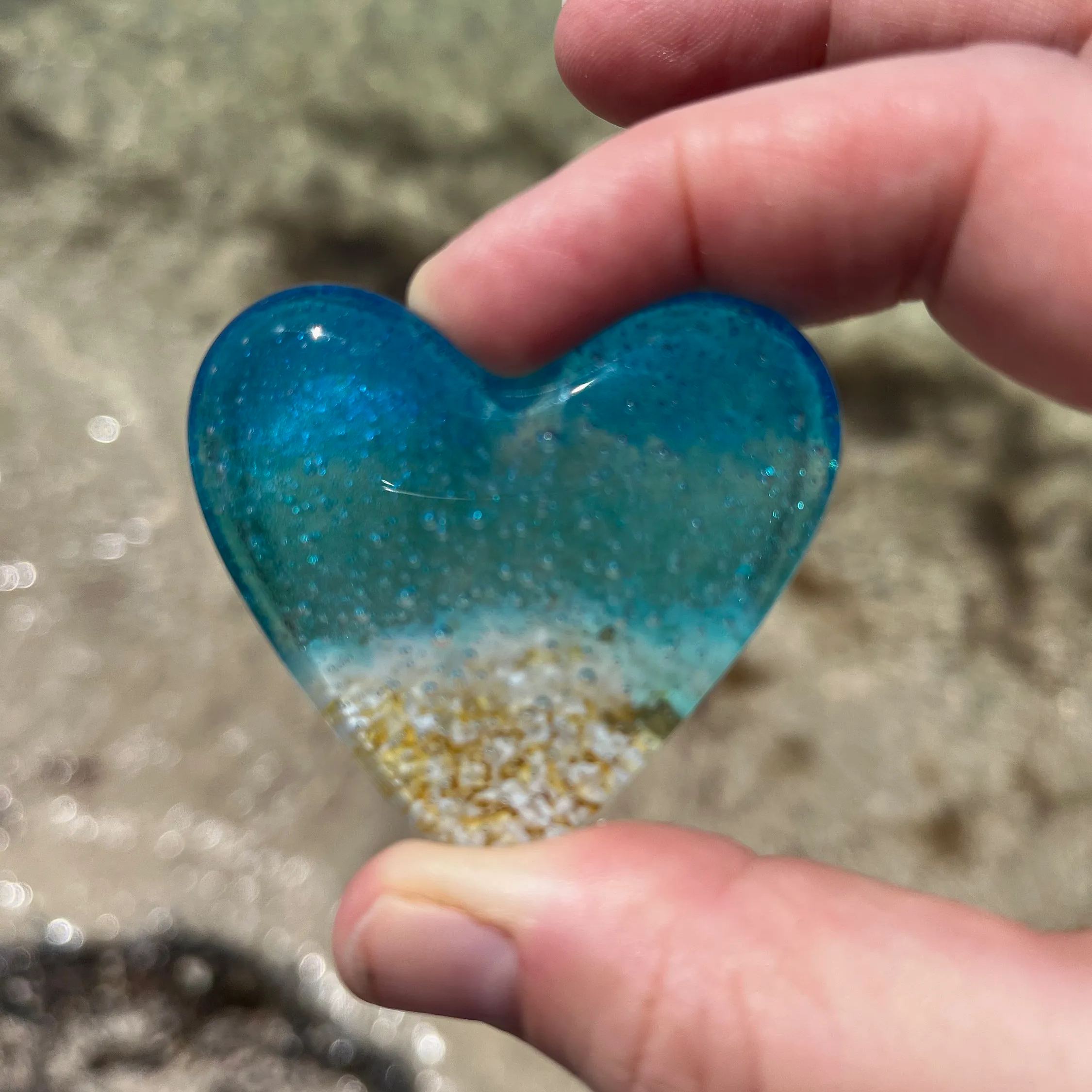 Turquoise Beach Heart