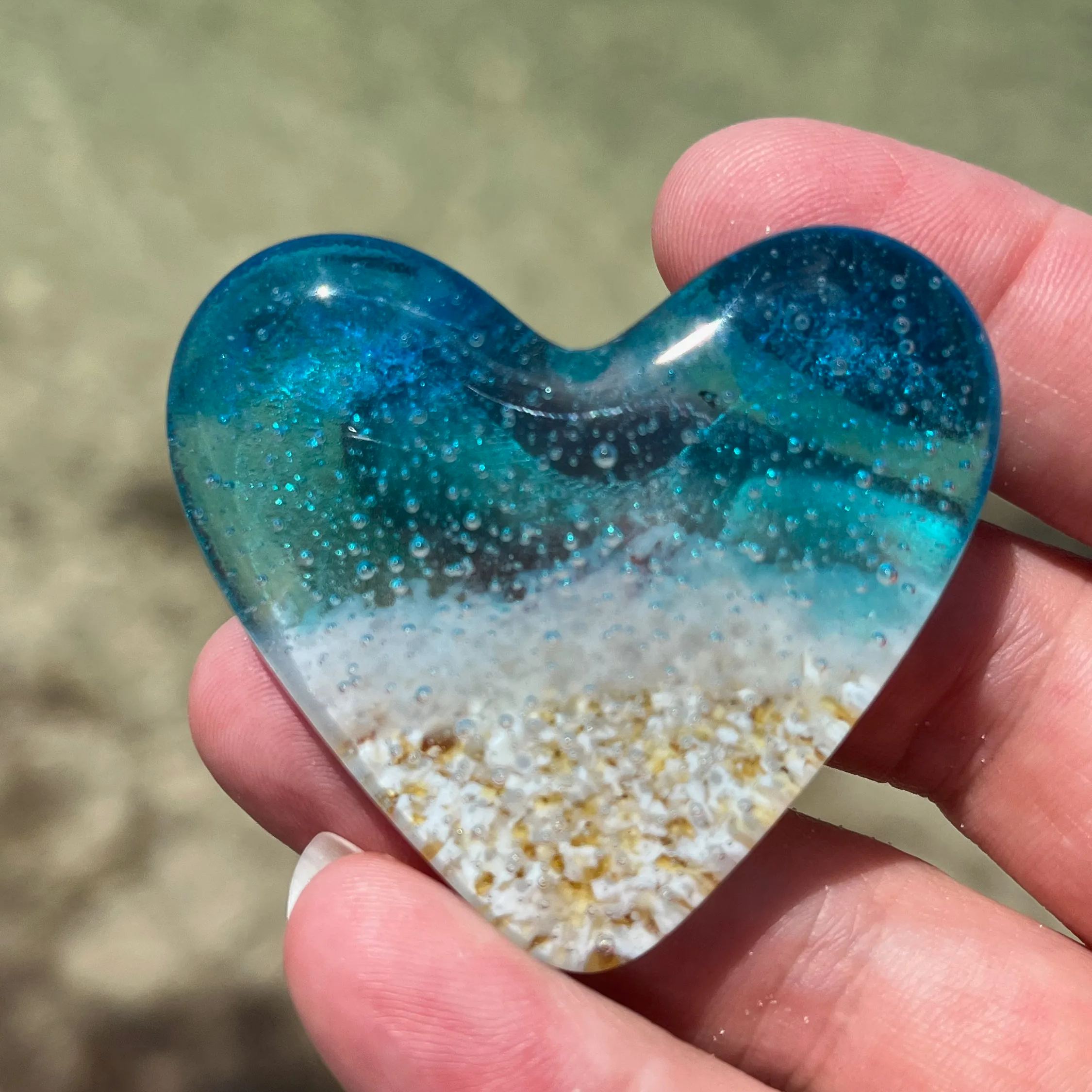 Turquoise Beach Heart