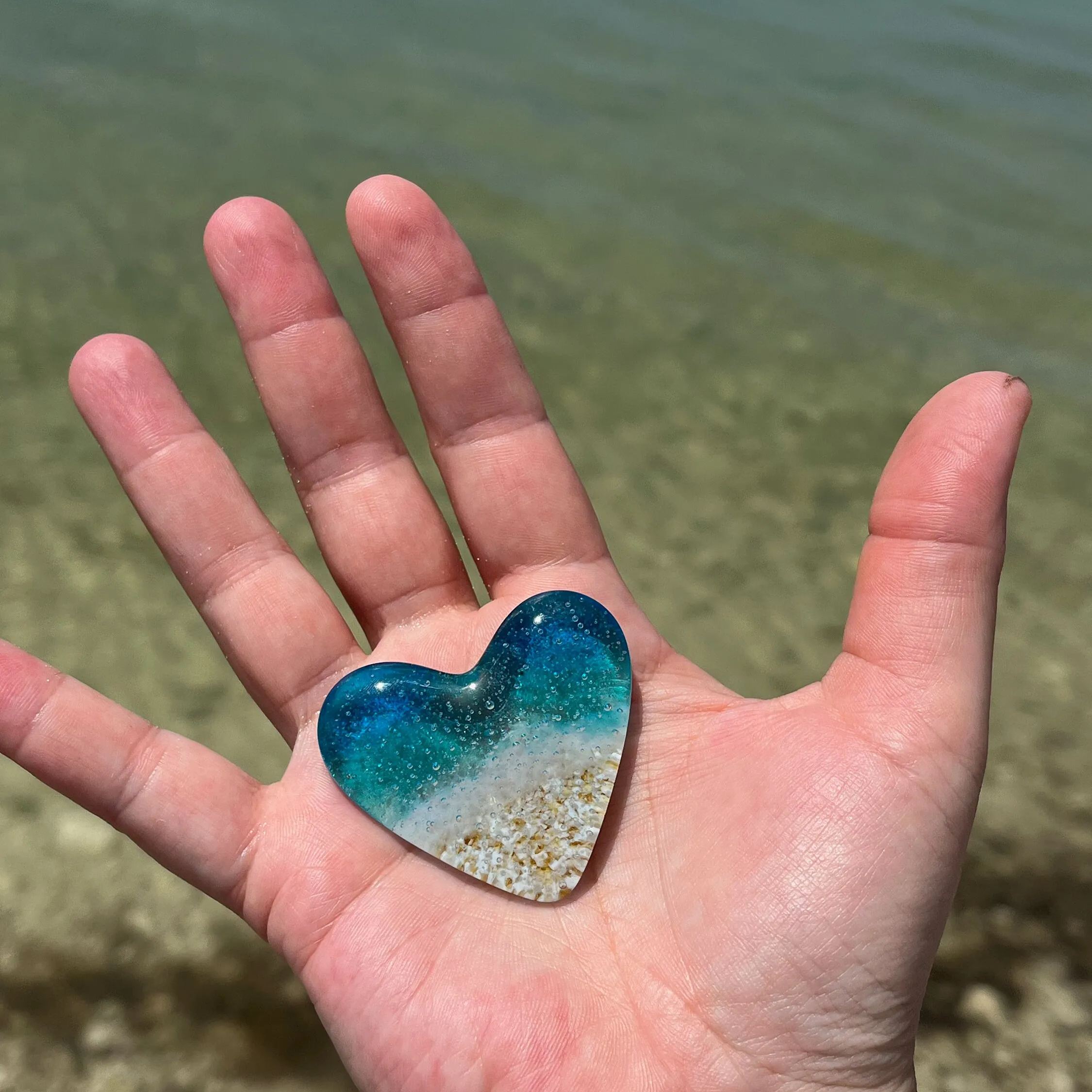 Turquoise Beach Heart