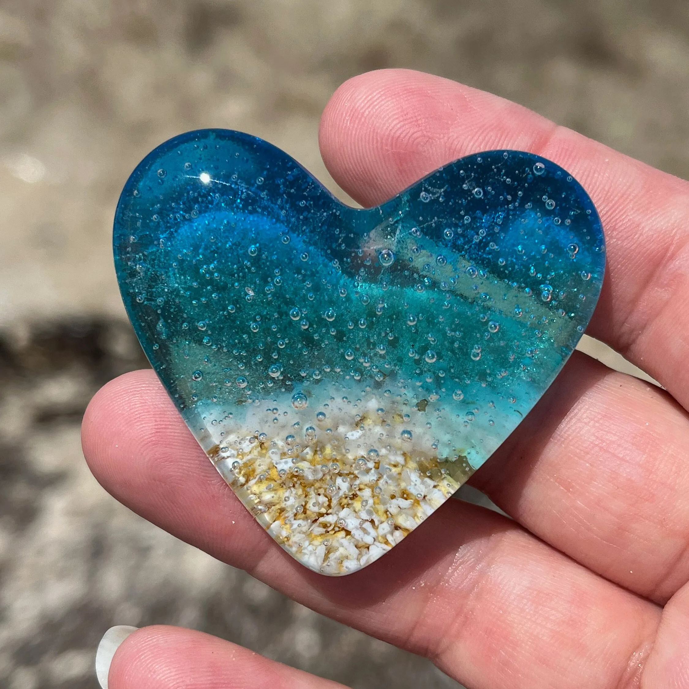 Turquoise Beach Heart
