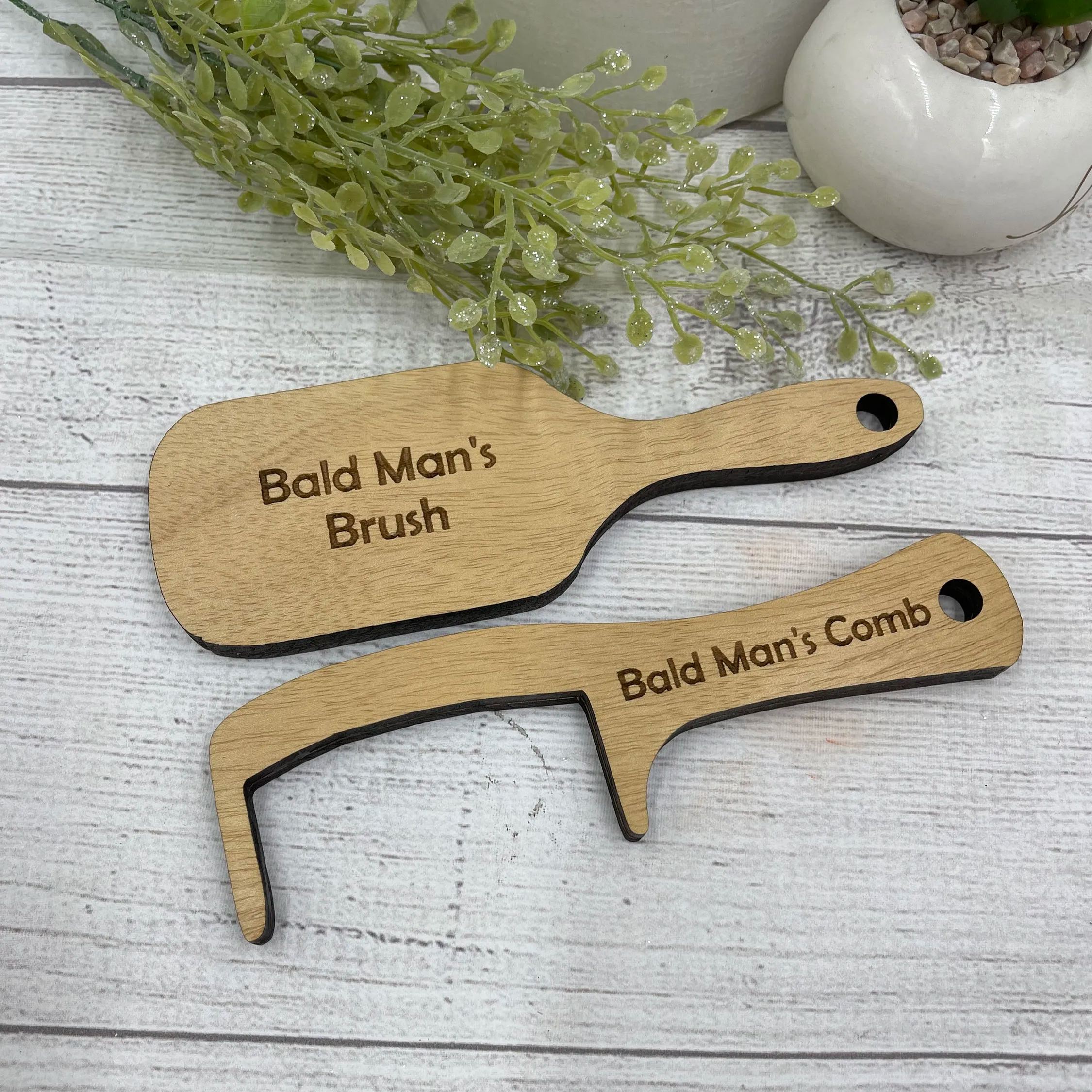 秃头男搞笑礼品梳