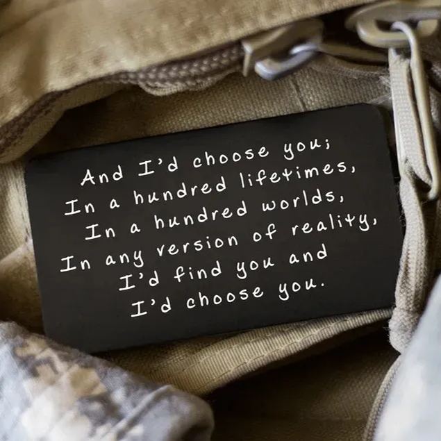 Remind Dad How Much He Means to You Wallet Card