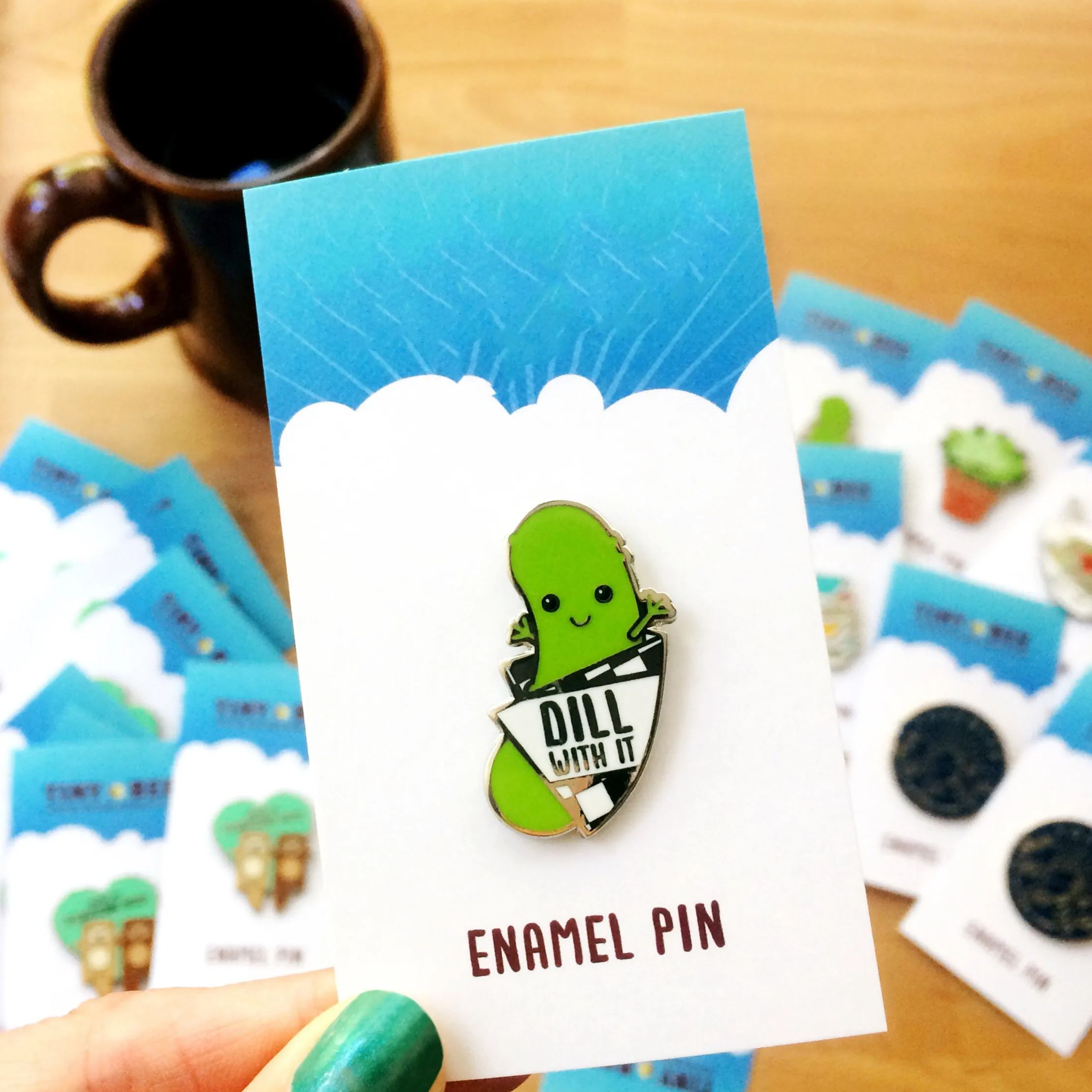 Lucky Pickle Enamel Pin