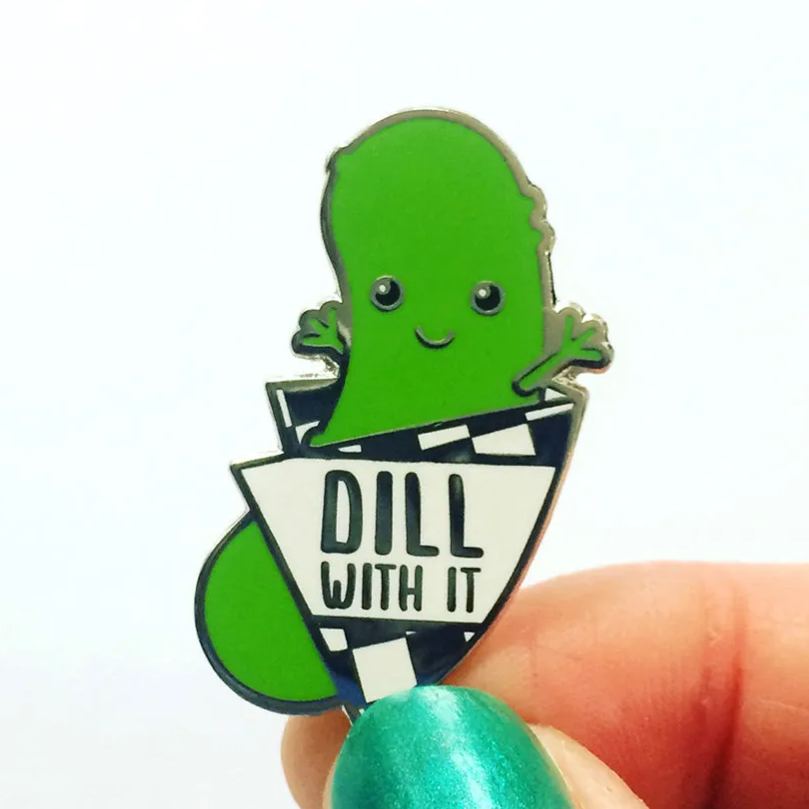 Lucky Pickle Enamel Pin