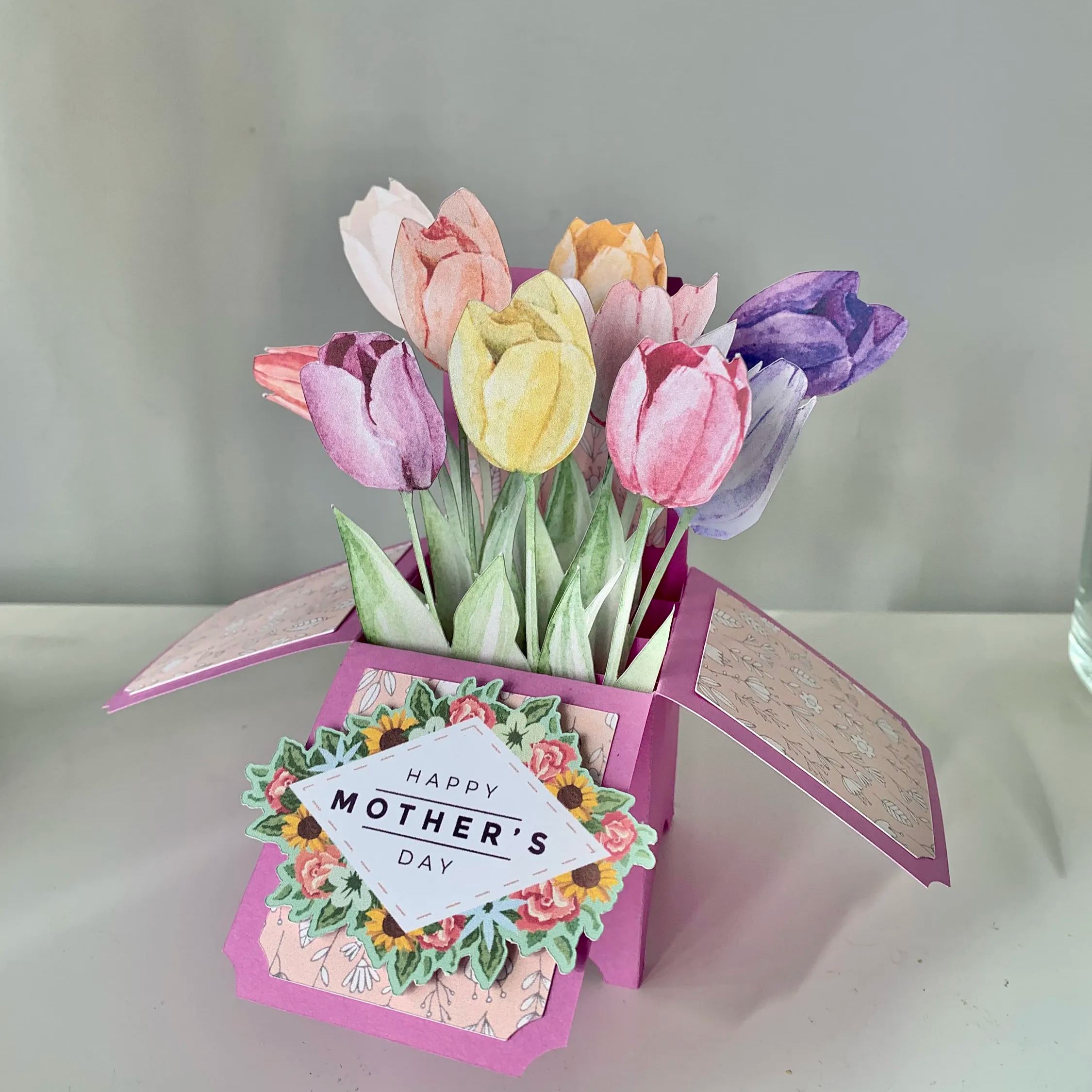  Mother’s Day 3D Pop Up Tulip Card