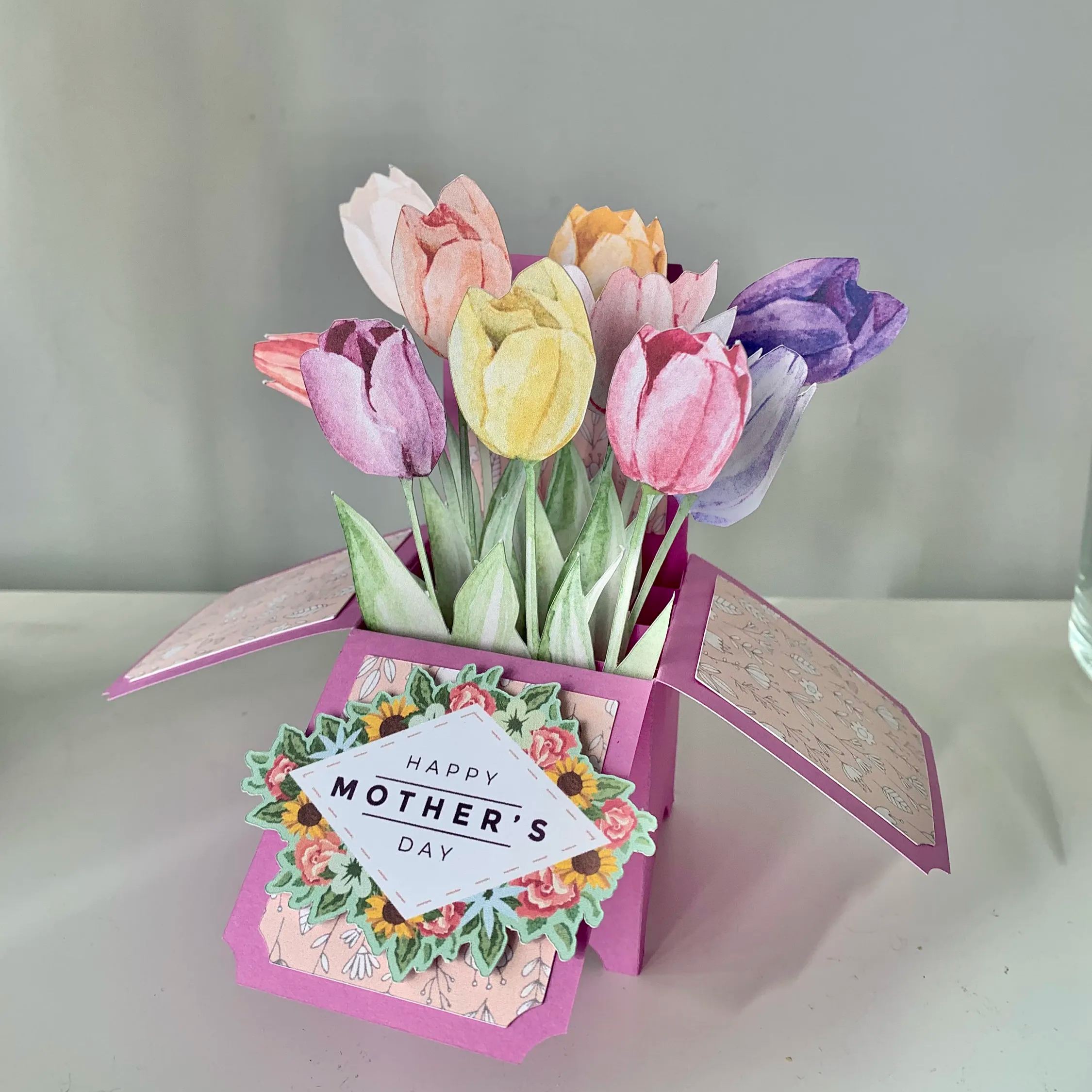  Mother’s Day 3D Pop Up Tulip Card