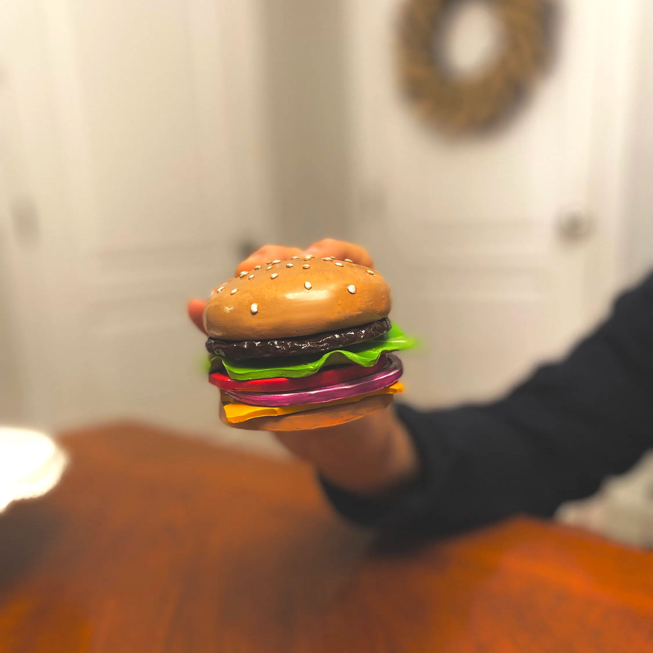Handmade Hamburger  Drink Coasters