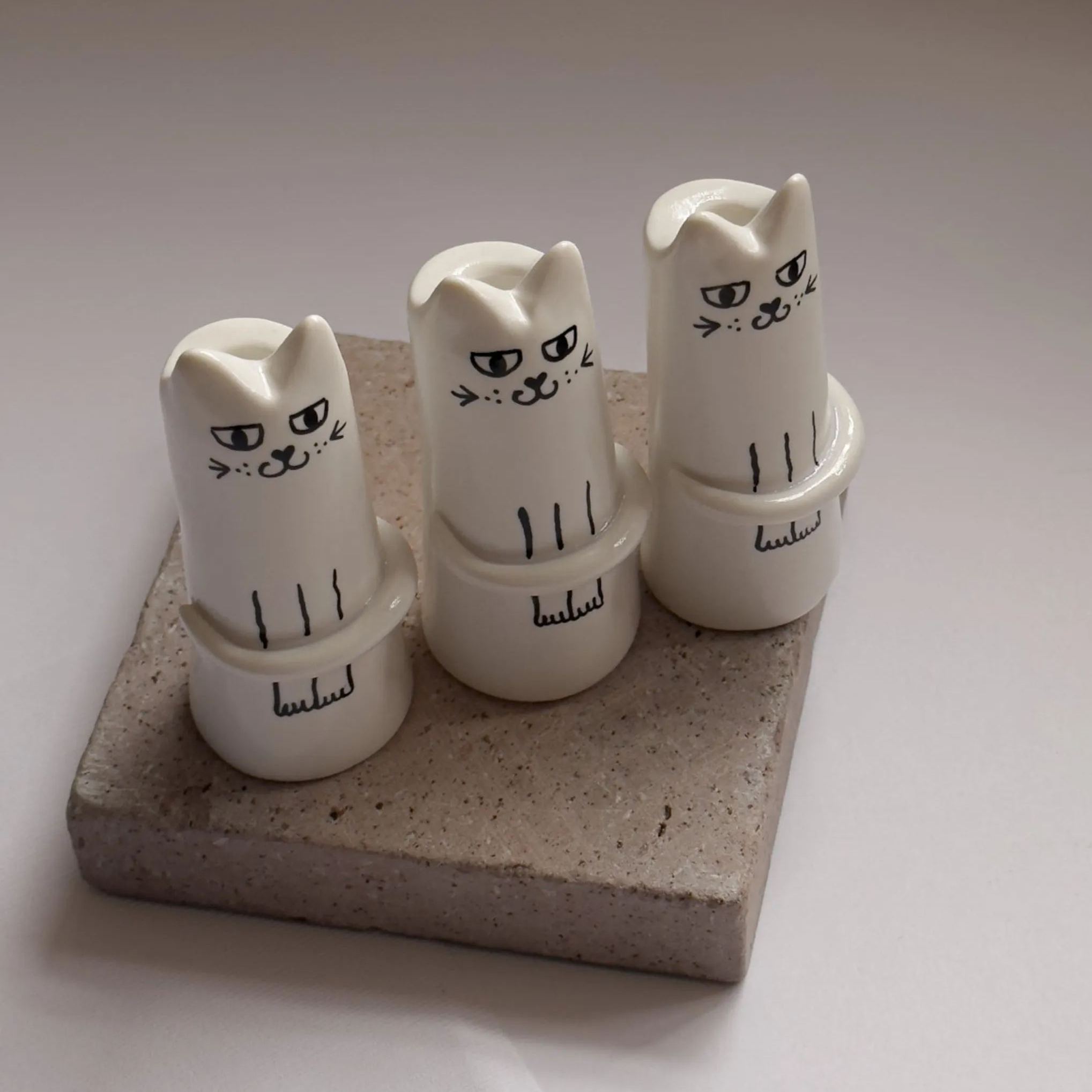 Cat Tiny Modern Vase