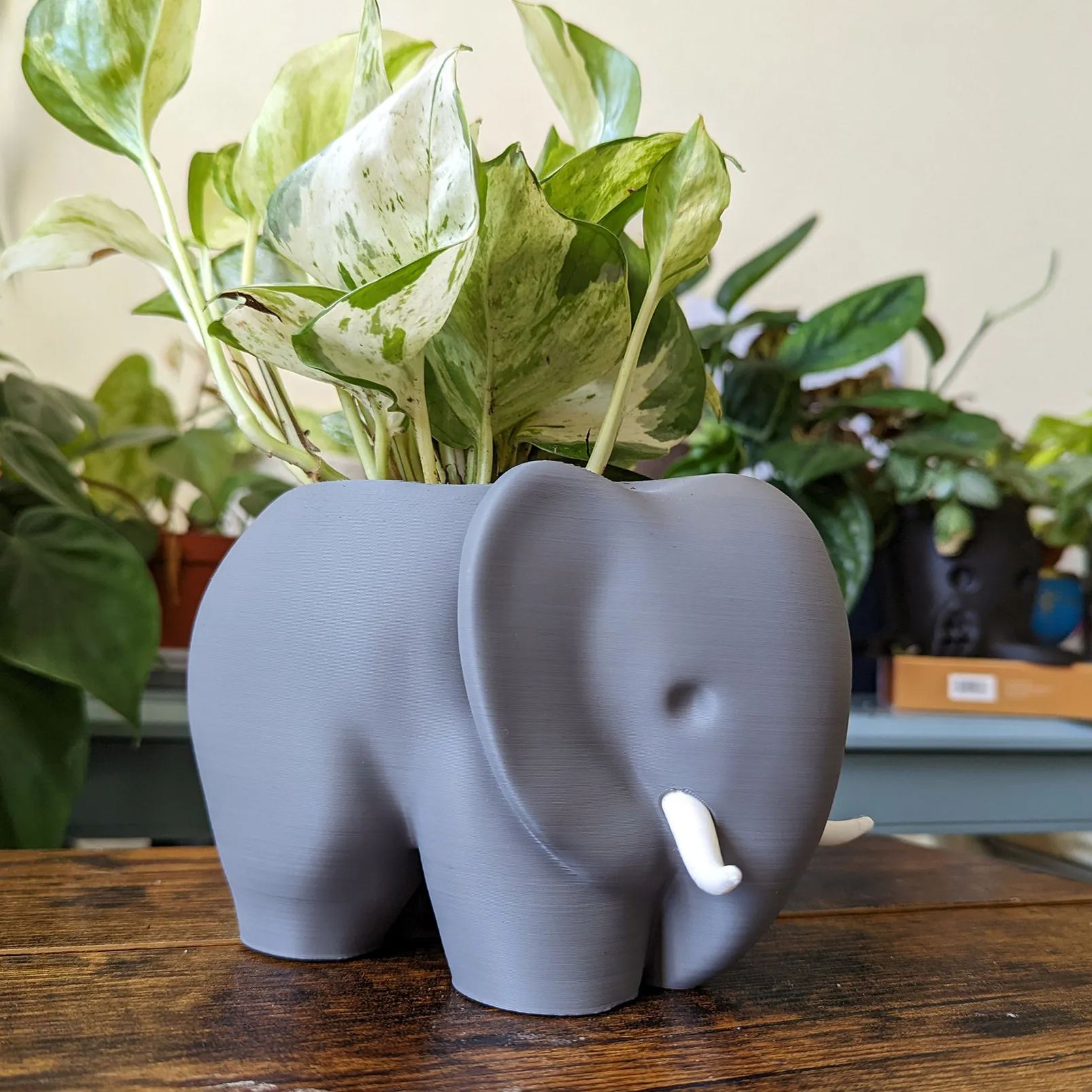 3D Printed Elephant Plant Pot