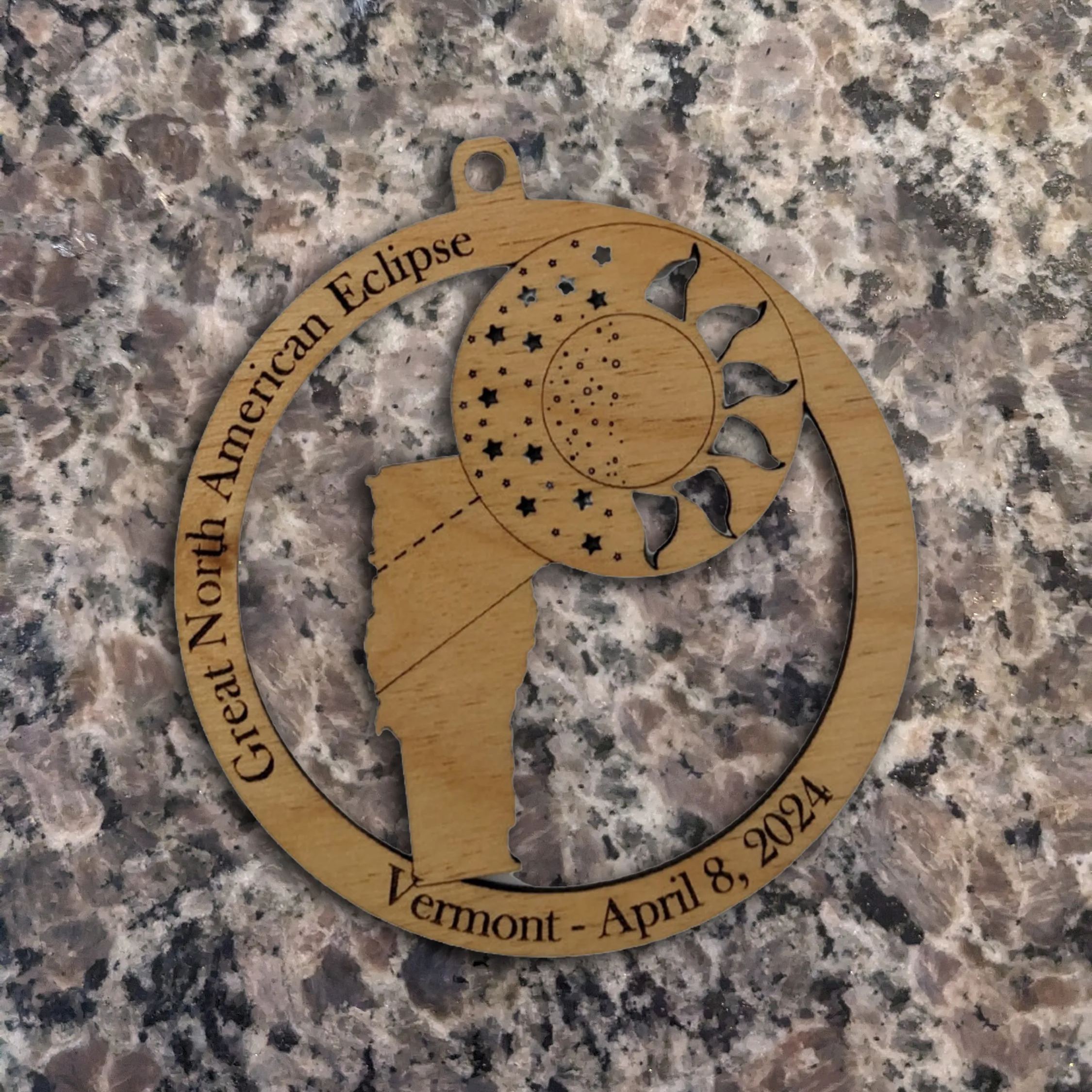 2024 Solar Eclipse Refrigerator Magnet - North American Eclipse Souvenir