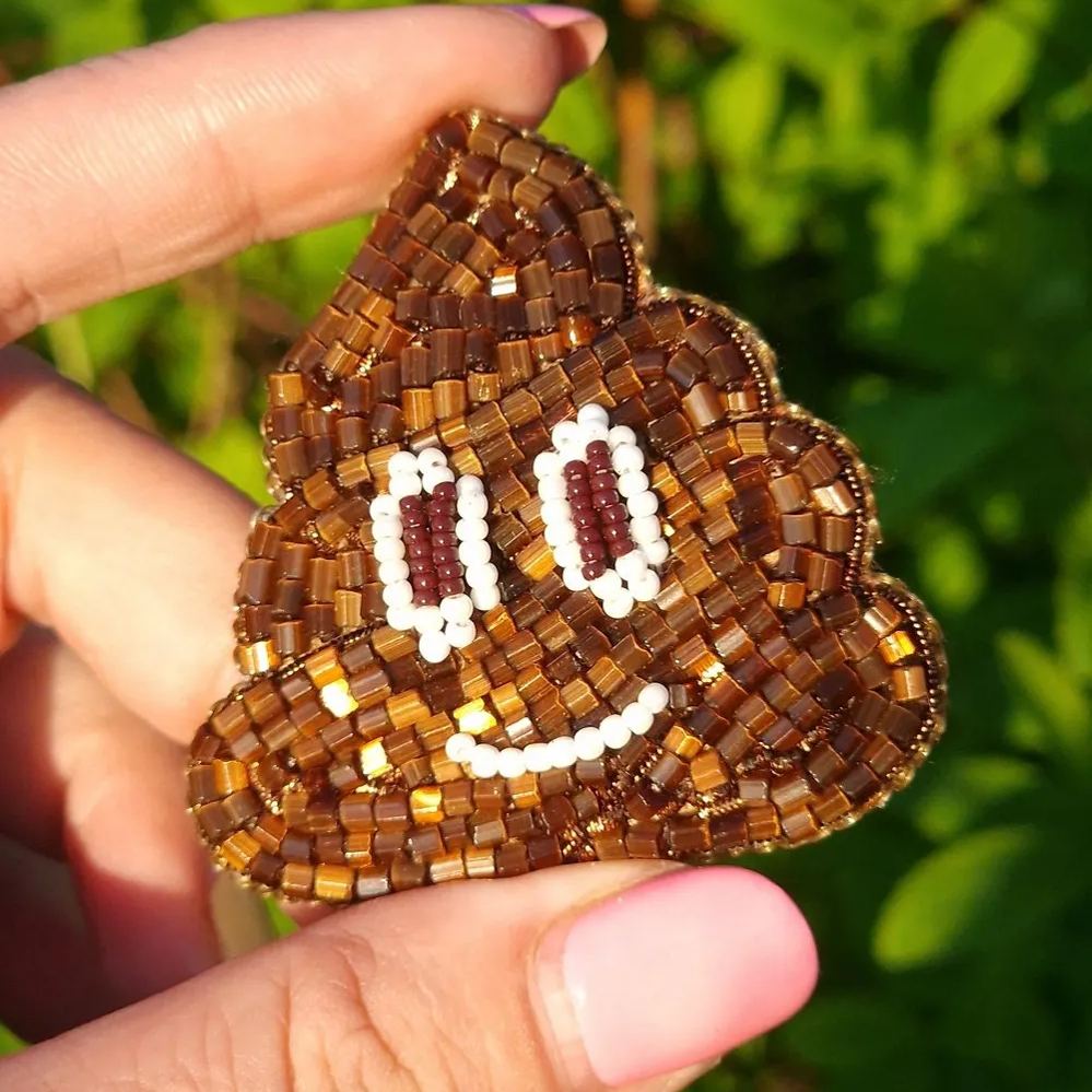 Funny handmade Poop Brooch