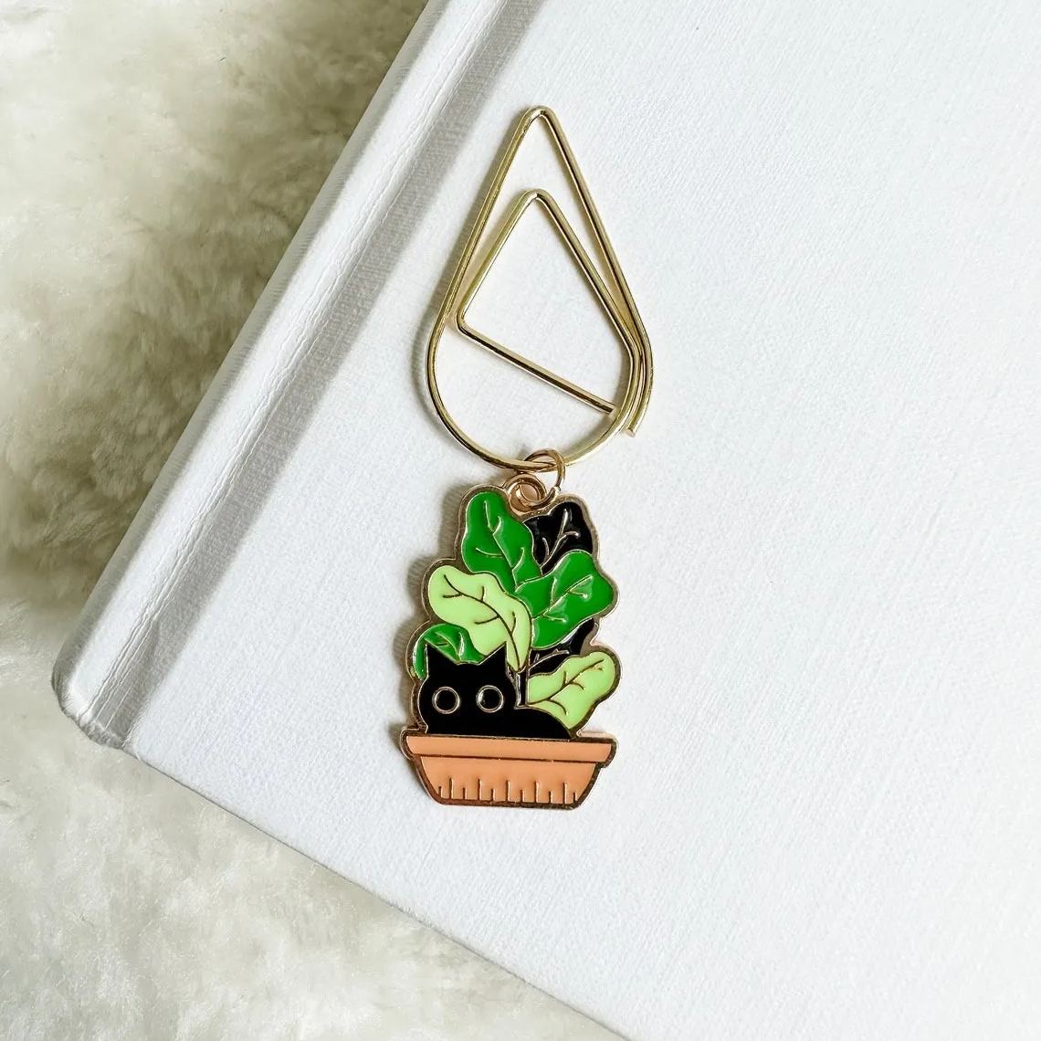 Funny Cat Bookmark Paperclip