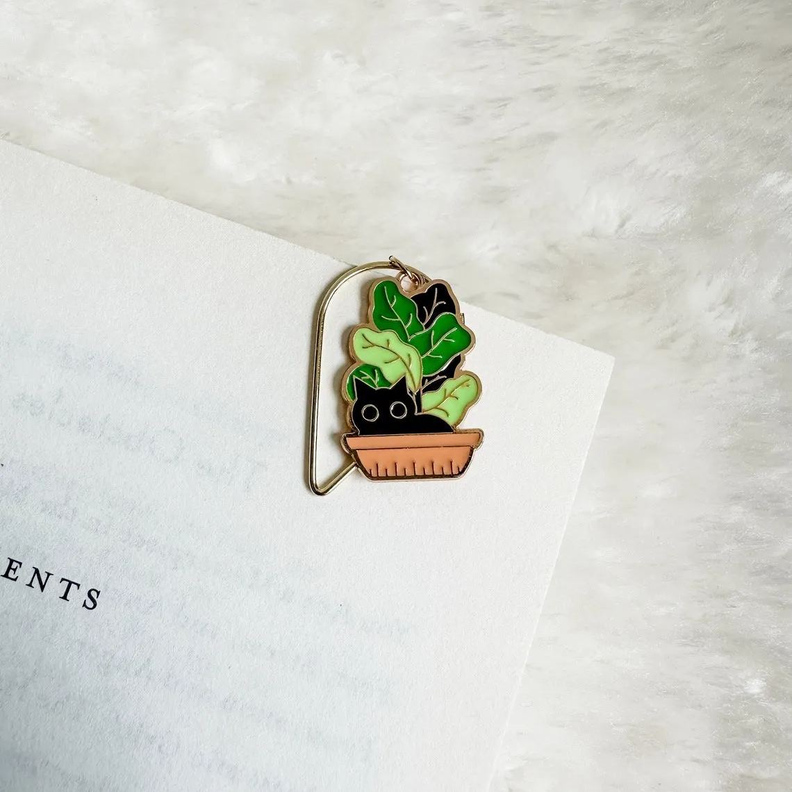 Funny Cat Bookmark Paperclip