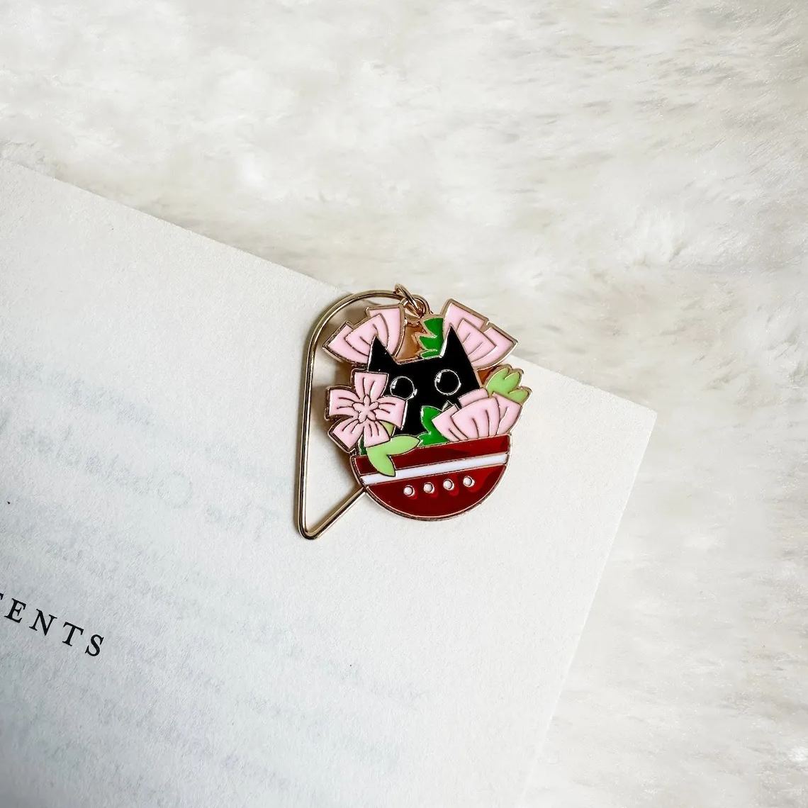 Funny Cat Bookmark Paperclip