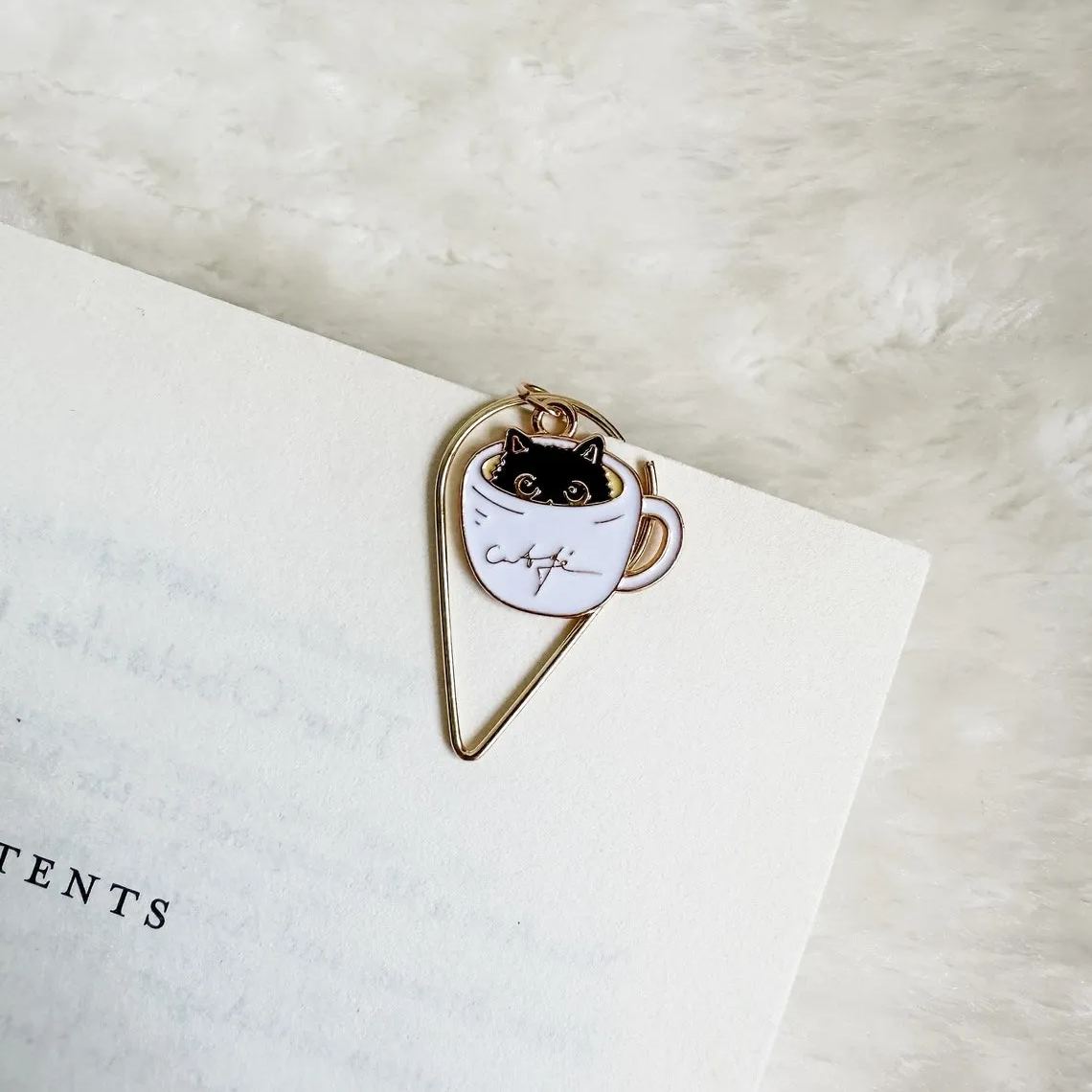 Funny Cat Bookmark Paperclip