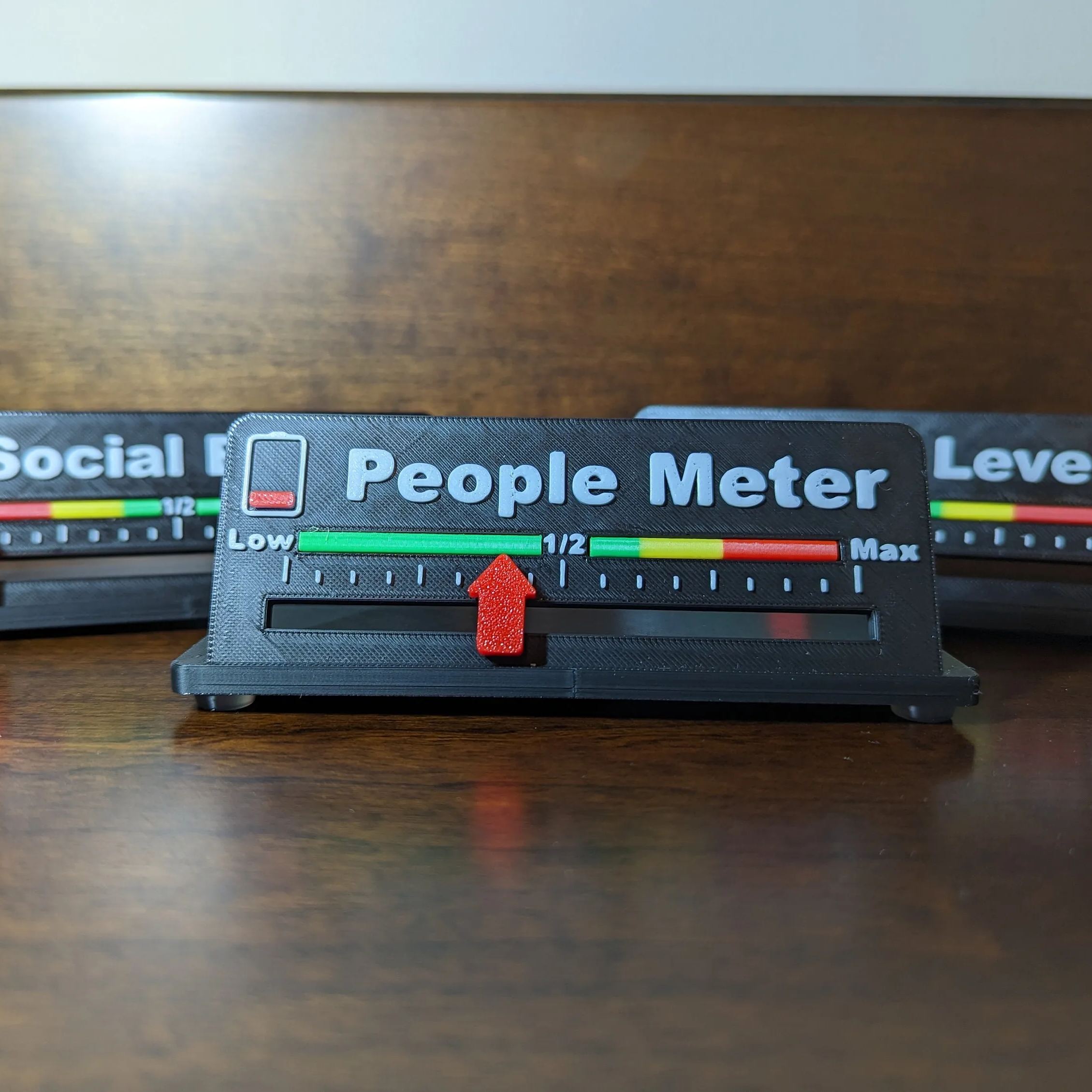Social Battery Indicator Desk Sign
