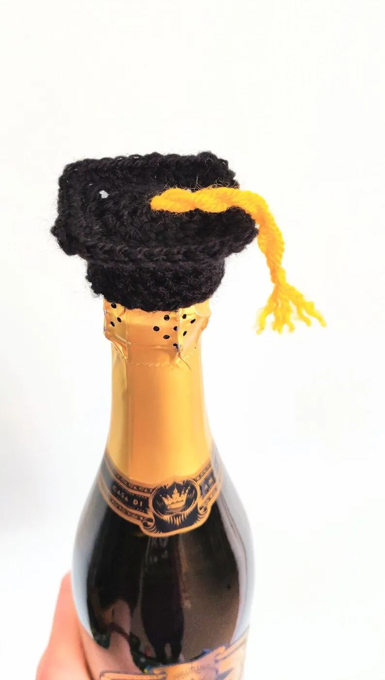 Graduation Cap Bottle Topper