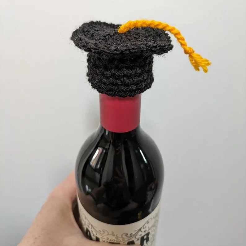 Graduation Cap Bottle Topper