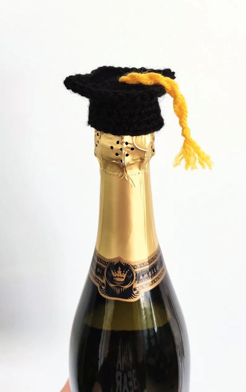 Graduation Cap Bottle Topper