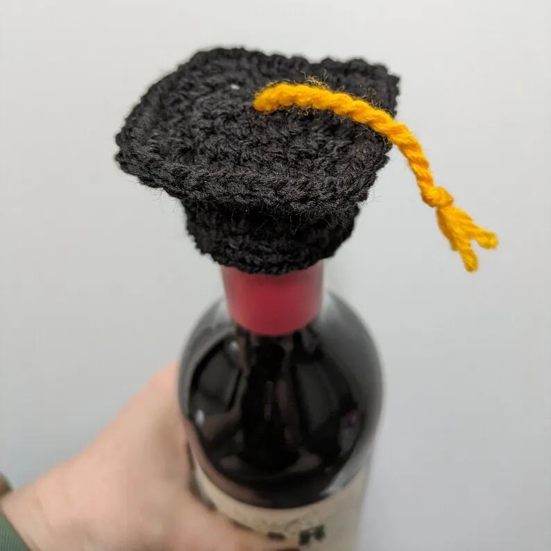 Graduation Cap Bottle Topper