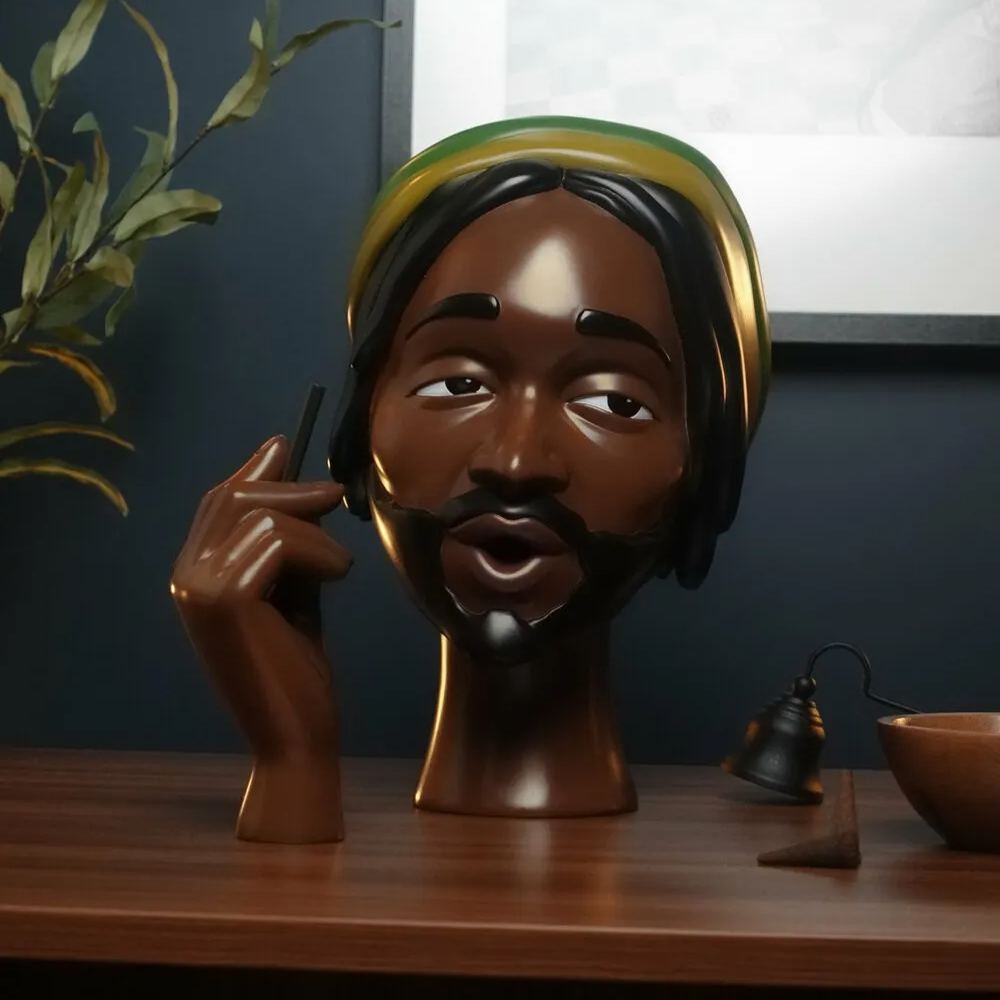 Head Incense Burner Black Woman